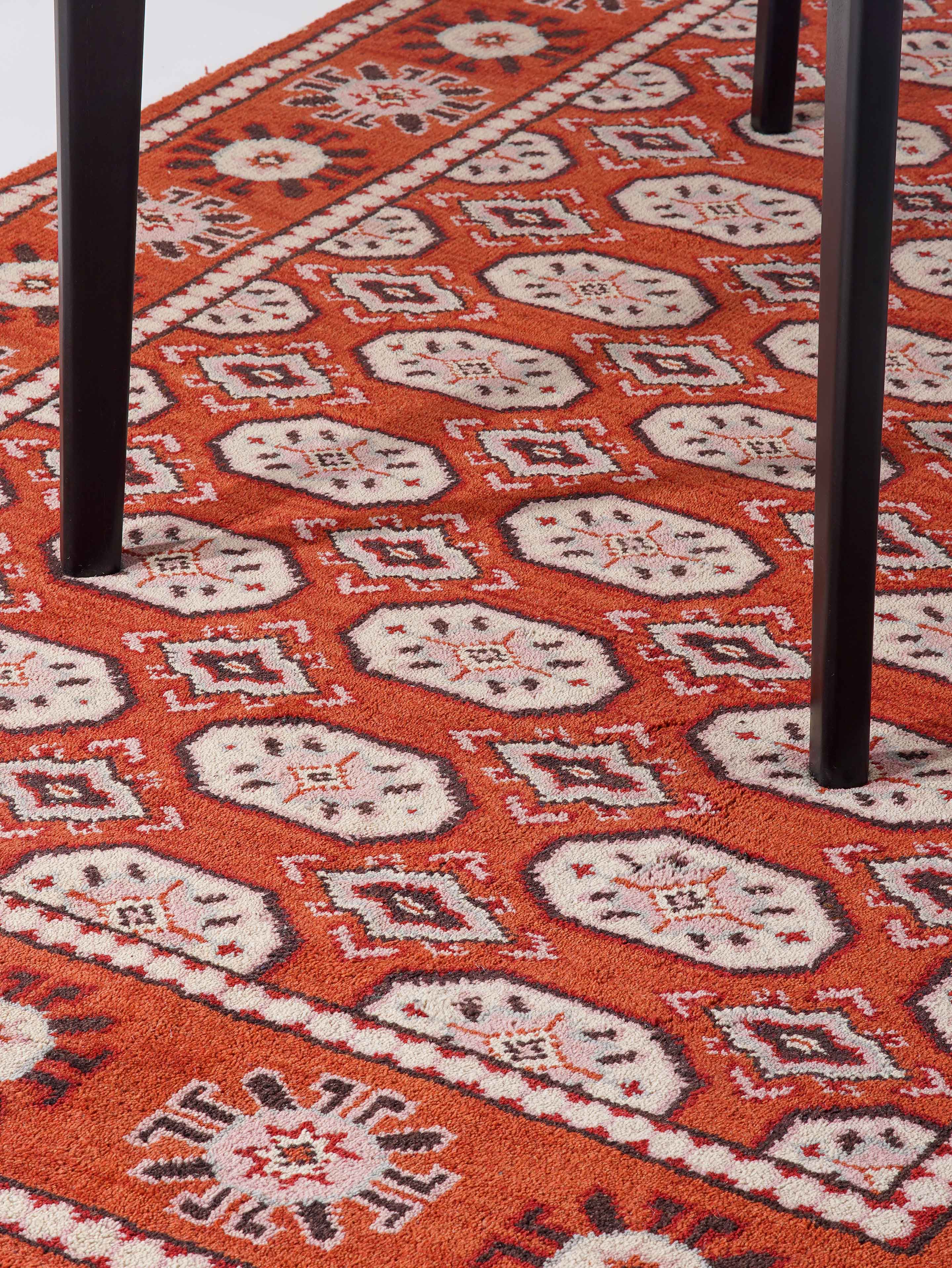 Handmade Bakhtiari Afghan Rug - Premium Hand Knotted Wool Carpet for Living Room, Bedroom & Home Decor