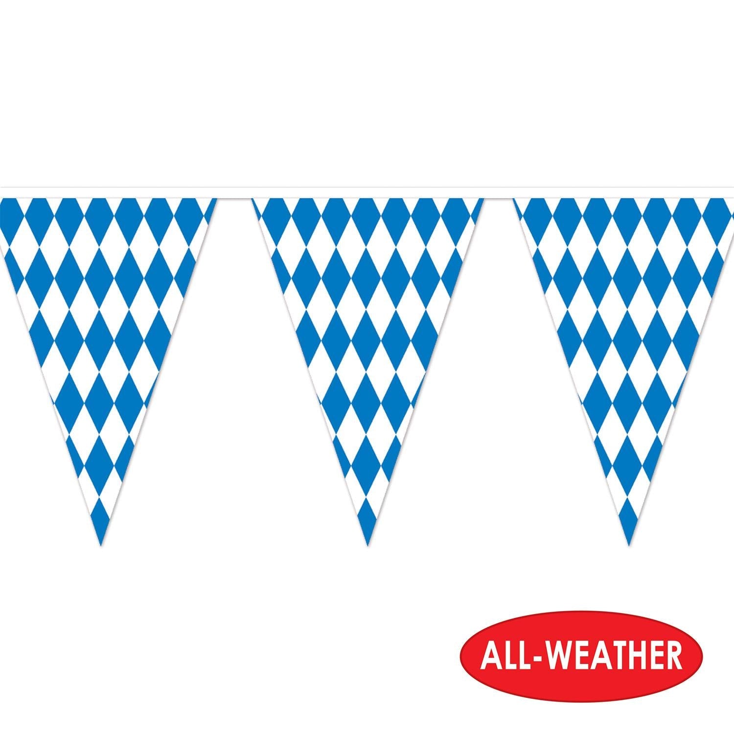 12 Pack Beistle 120 ft Oktoberfest Pennant Banner - German Beer Festival Decorations for Party, Wedding & Outdoor Events