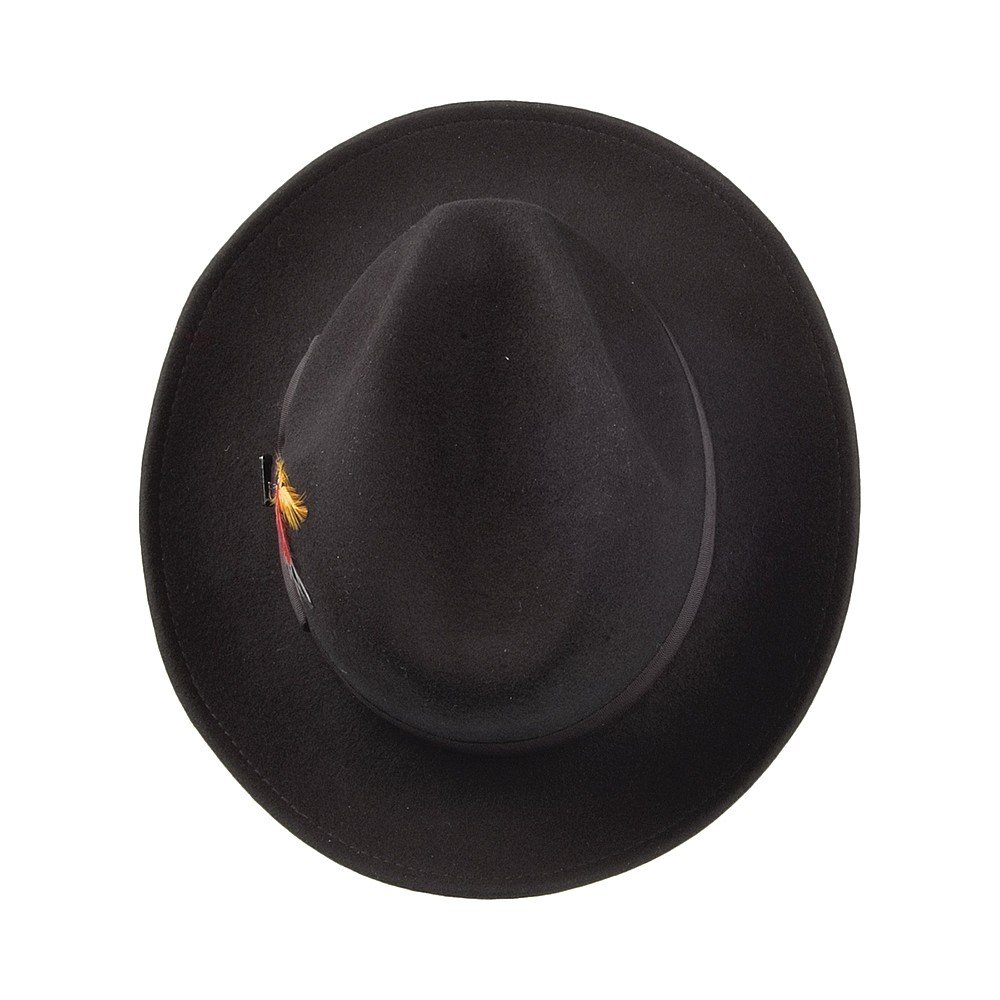 Jaxon Pinch Crown Crushable Wool Felt Fedora Hat for Men - Stylish & Durable Outdoor Sun Protection - Perfect for Hiking, Travel, and Casual Wear