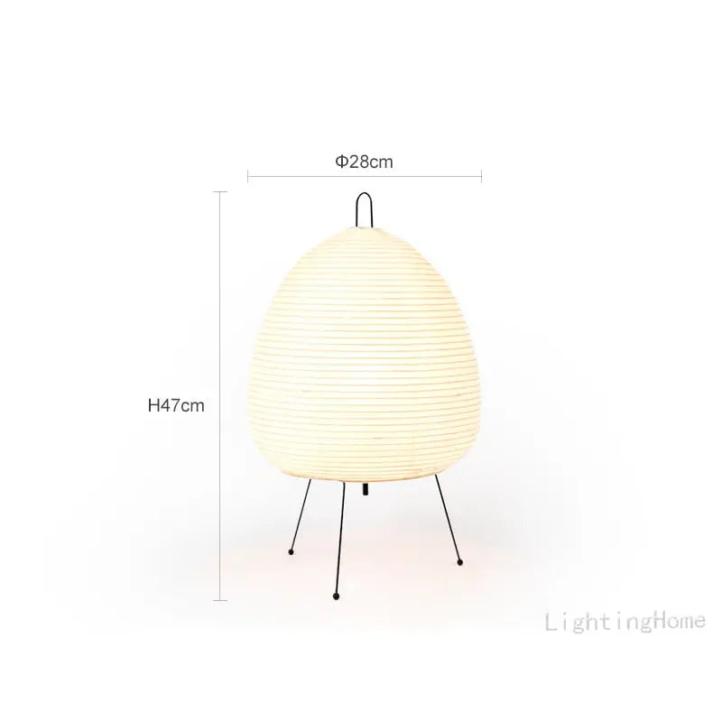 Handmade Alya Rice Paper Table Lamp - Natural Bamboo Frame, Soft Ambient Lighting for Bedroom, Living Room, or Office Decor