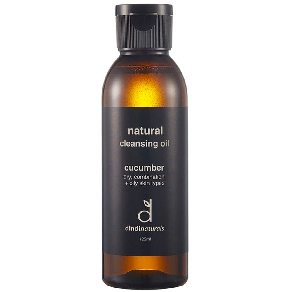 Dindi Naturals Cucumber Cleansing Oil 125ml - Gentle Makeup Remover & Facial Cleanser for All Skin Types | Hydrating & Soothing for Daily Skincare Routine