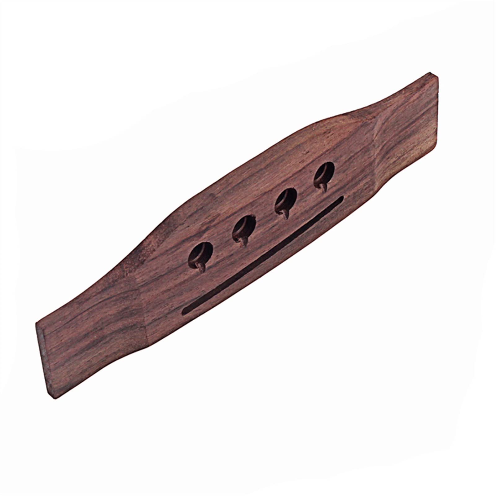 4 Strings Rosewood Saddle Thru Slotted Guitar Bridge - Replacement Bridge Parts for Folk Acoustic Bass - Perfect for DIY Guitar Repair & Upgrade Projects