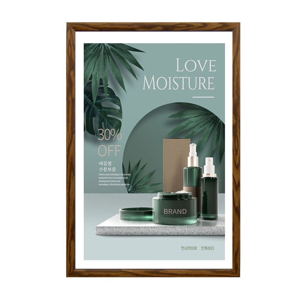 27x39 Designer Wood Snap Frames for Posters - 4 Wide Matboard - Perfect for Art Displays, Home Decor & Gallery Exhibitions