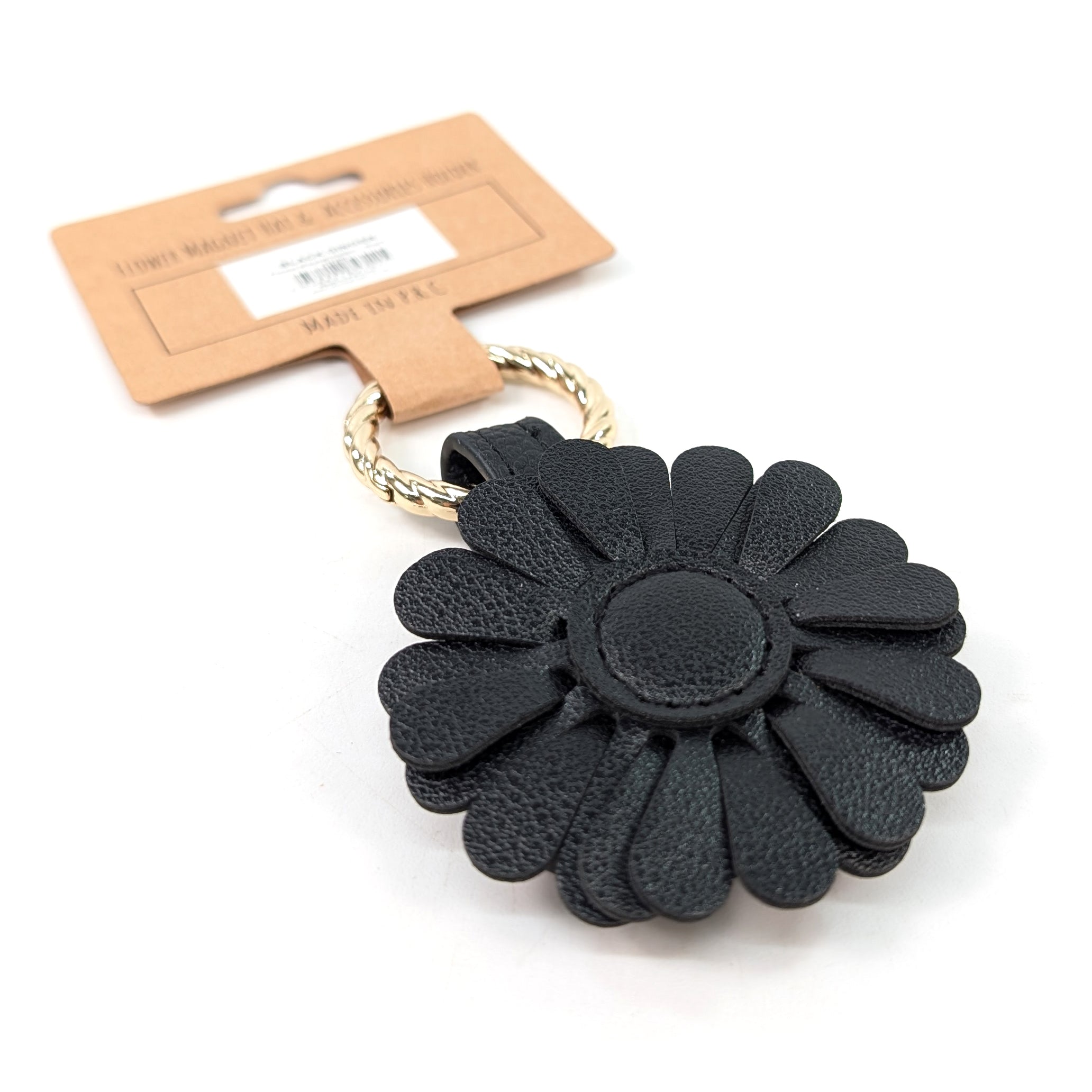 Flower Magnet Holder - Black | Strong Magnetic Hook for Keys, Kitchen Utensils & Tools | Perfect for Home, Office & Garage Organization