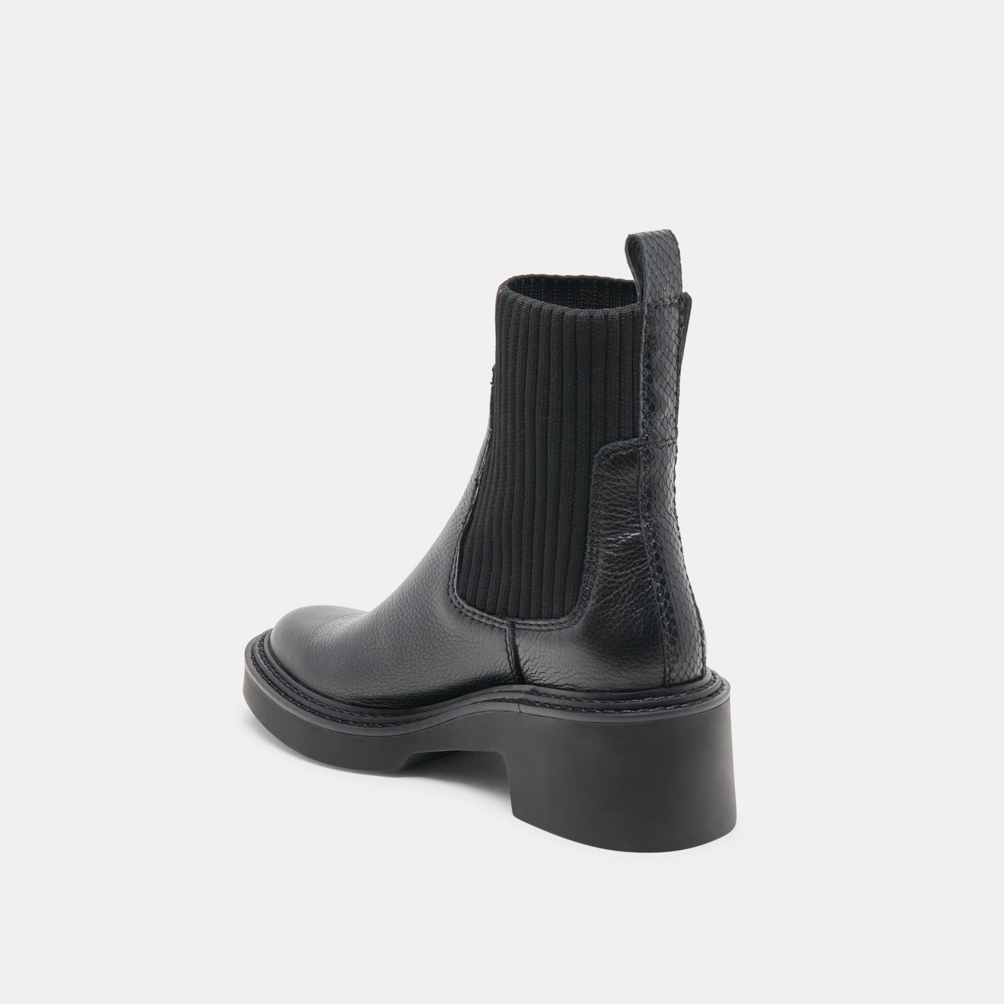HILORA H2O Waterproof Black Leather Boots for Women - Comfortable Slip Resistant Winter & Rain Boots for Outdoor, Hiking & Work