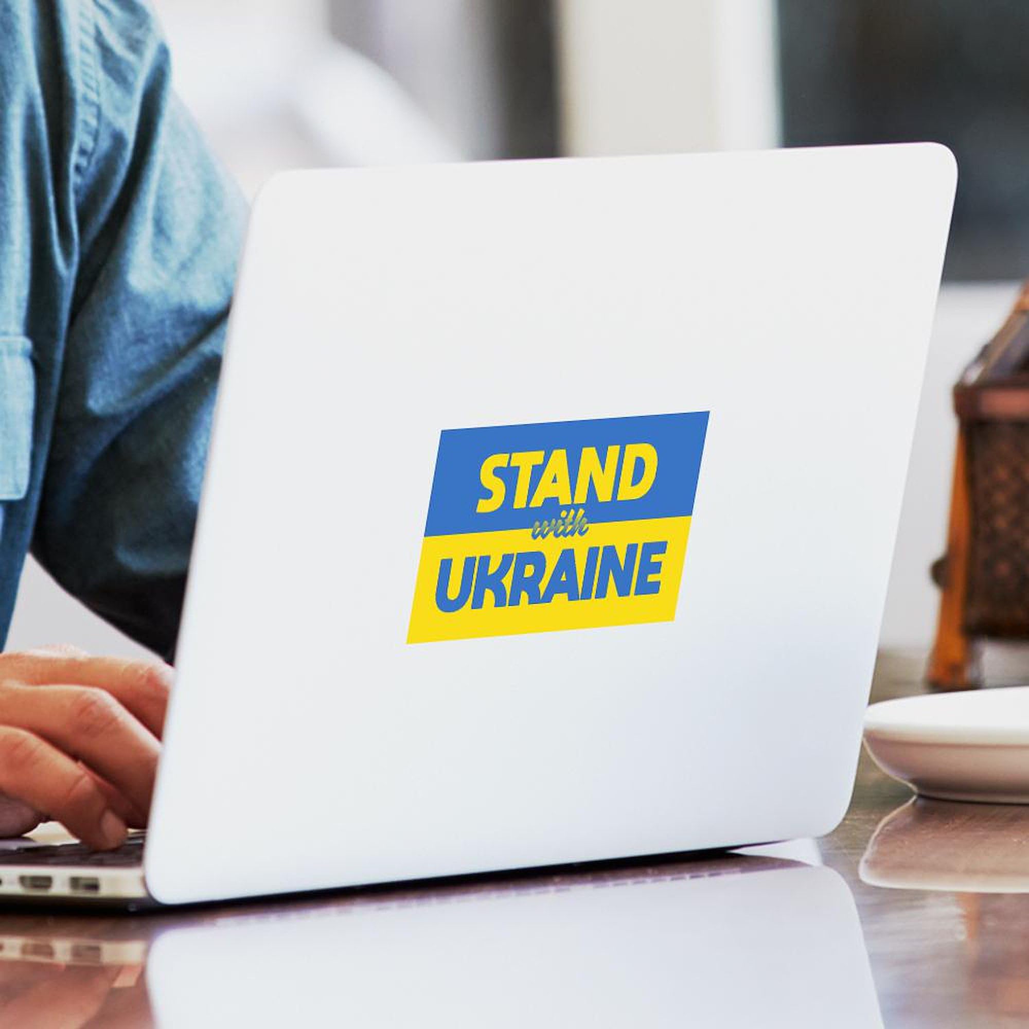 Stand with Ukraine Stickers 50pk - Car, Laptop Decals