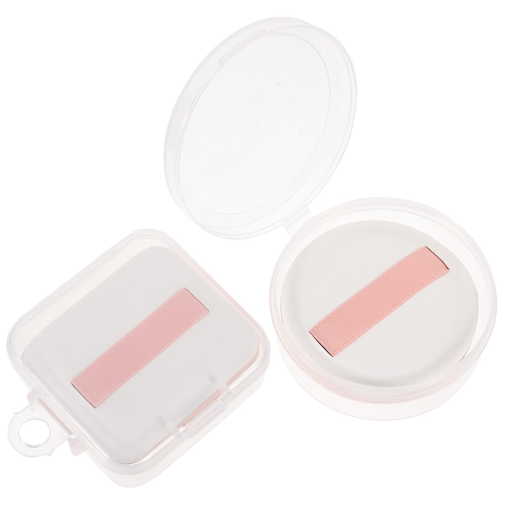 Minkissy 2-Pack Marshmallow Makeup Sponge Set - Soft Beauty Blender for Flawless Foundation & Concealer Application - Hydrophilic Polyurethane Cosmetic Puff (Triangle & Ribbon Shapes) - Perfect for Daily Makeup, Travel & Professional Use