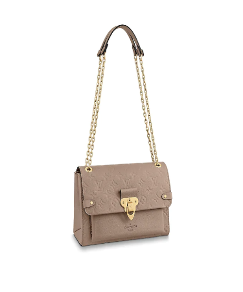 Louis Vuitton Vavin PM Monogram Empreinte Leather Crossbody Bag in Cream - Elegant Everyday Purse for Women, Perfect for Work, Shopping & Date Night