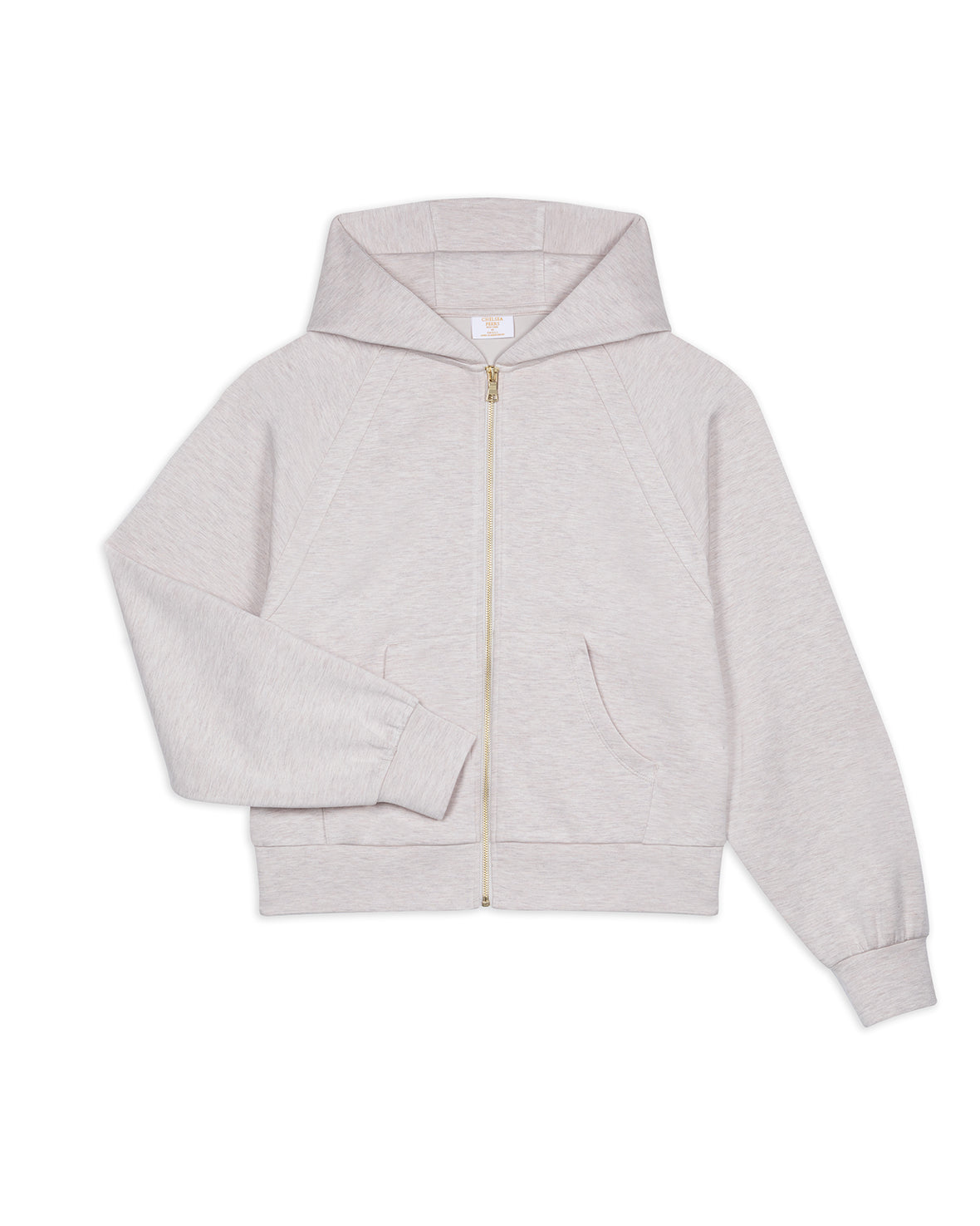 LuxeComfort Scuba Zip Hoodie for Women - Soft Fleece Lined Pullover with Kangaroo Pocket | Cozy Winter Jacket for Casual Outfits & Outdoor Activities (Beige Marl)