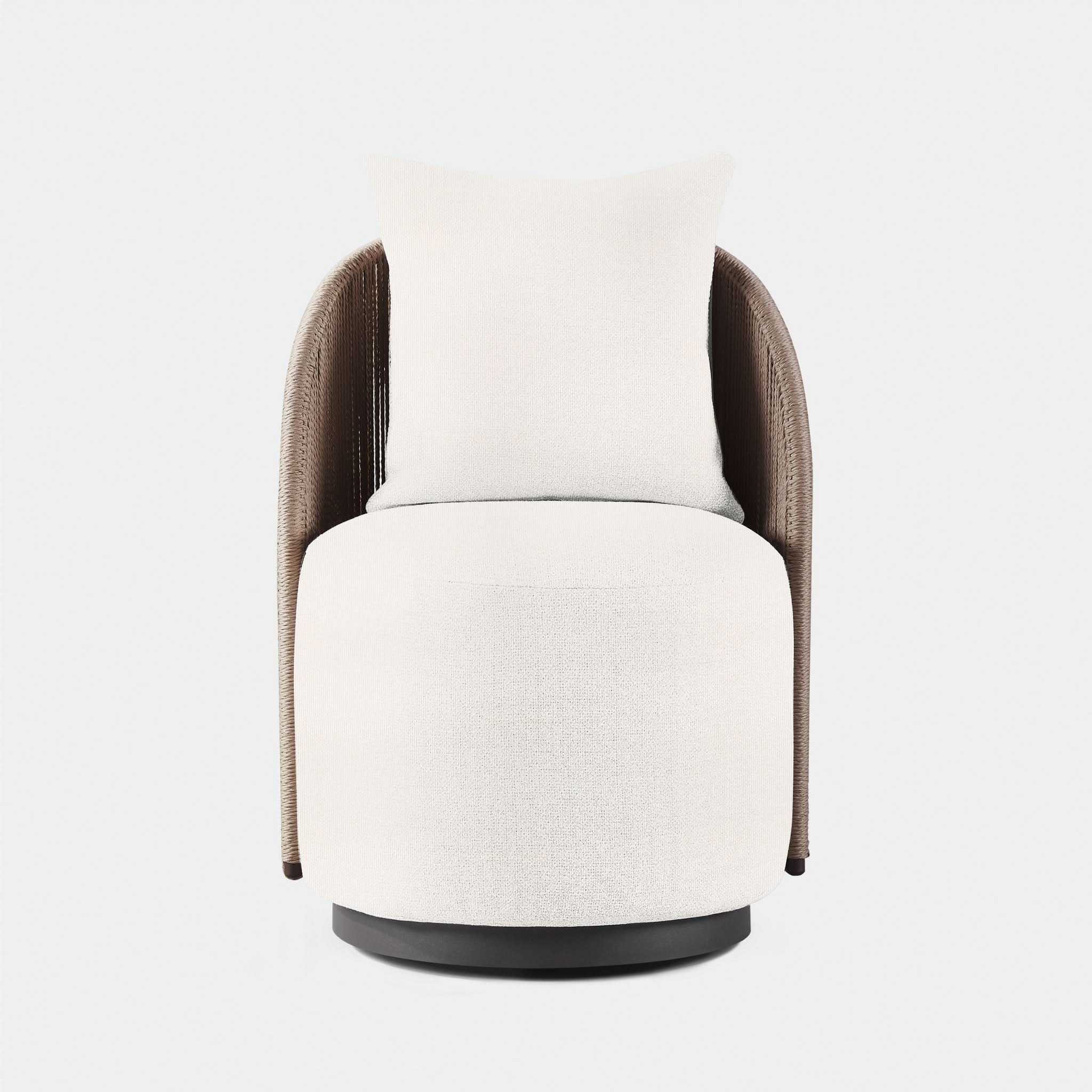 Milan Swivel Dining Chair - Modern Upholstered Kitchen Counter Stool with 360° Rotation - Perfect for Dining Room, Kitchen Island, Bar & Breakfast Nook