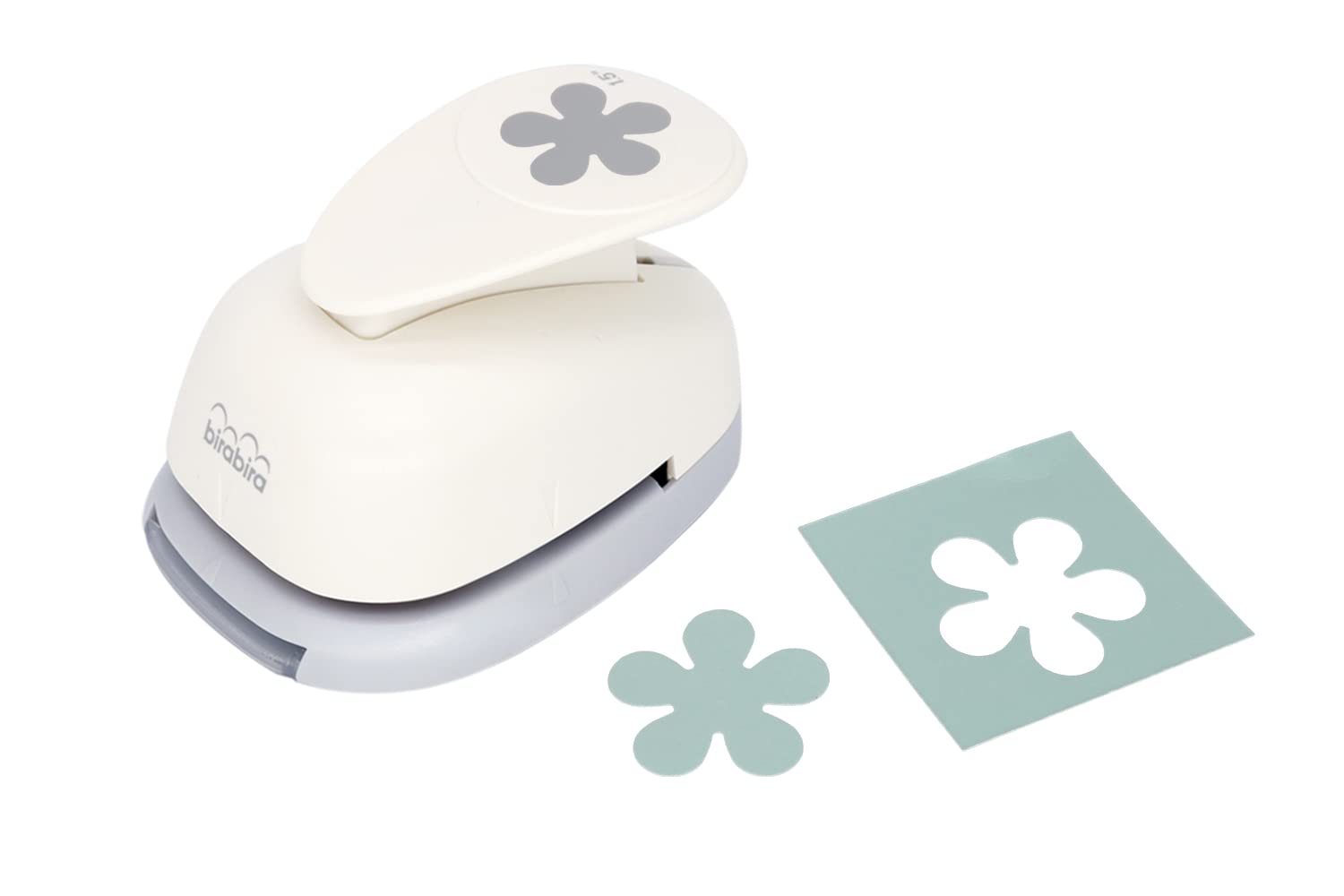 Bira Craft 1.5 Inch Flower Shape 3 Lever Action Hole Punch for Paper Crafting, Scrapbooking, Card Making & DIY Projects - Perfect for Handmade Cards, Journals, and Scrapbook Embellishments