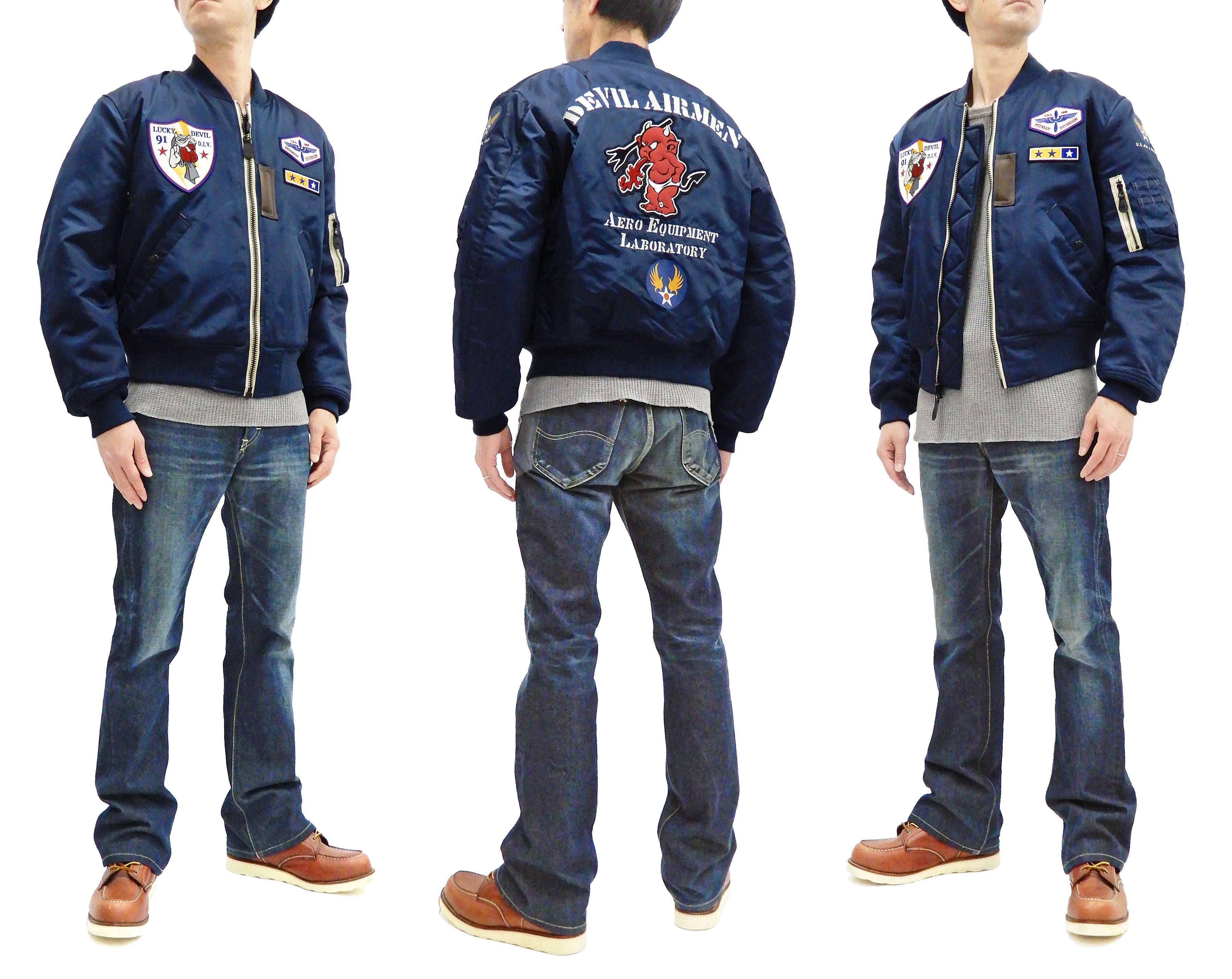 Tedman MA-1 Flight Jacket for Men | Custom MA1 Bomber Jacket with Patch Embroidery | TMA-580 Dark Blue | Perfect for Aviation Enthusiasts & Streetwear Fashion