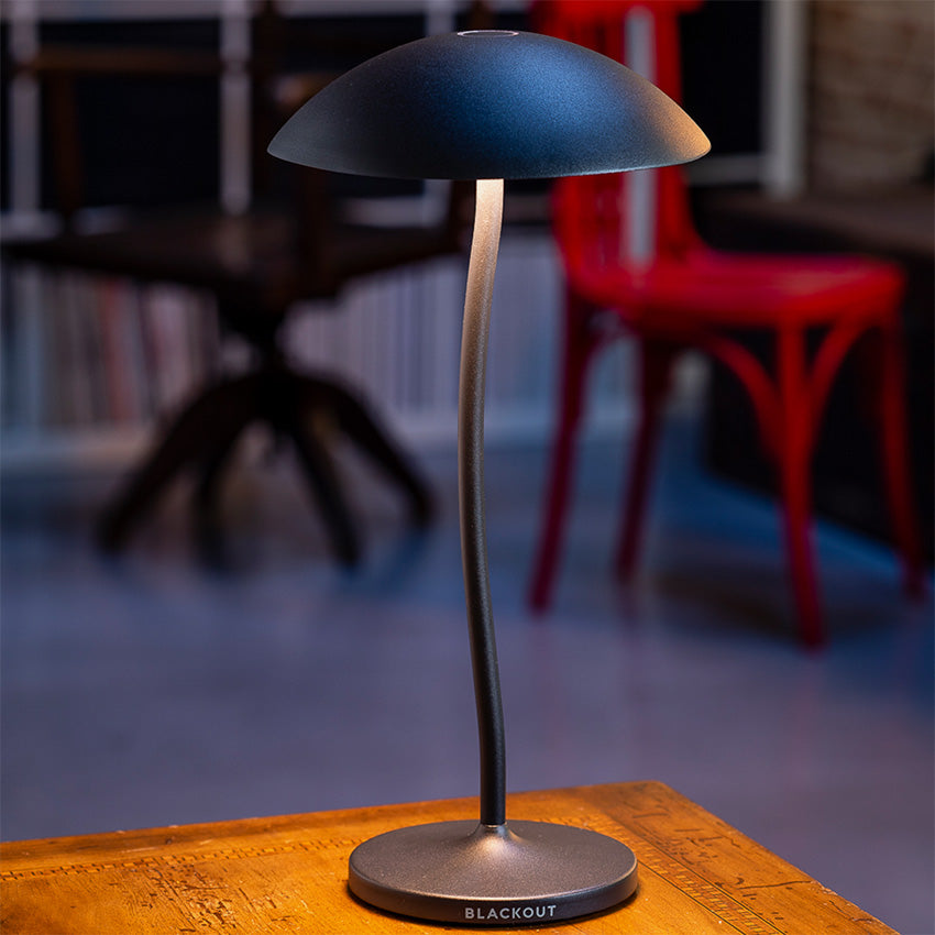 Rechargeable Cordless Blackout Lamp with Adjustable Stem - Portable LED Light for Camping, Emergency, and Outdoor Adventures