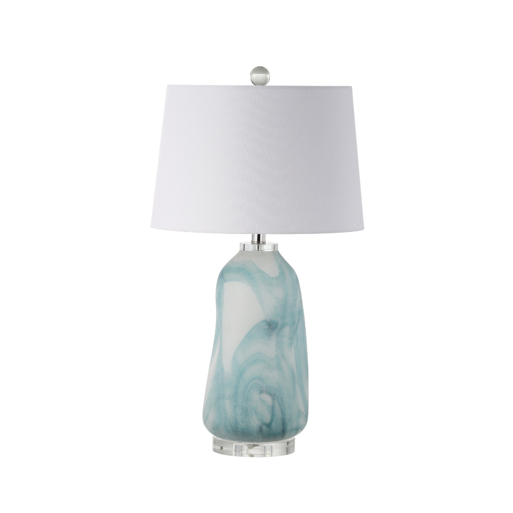 Gentle Waves Modern Table Lamp - Soft Glow LED Night Light for Bedroom, Living Room & Office - Stylish Home Decor Lighting