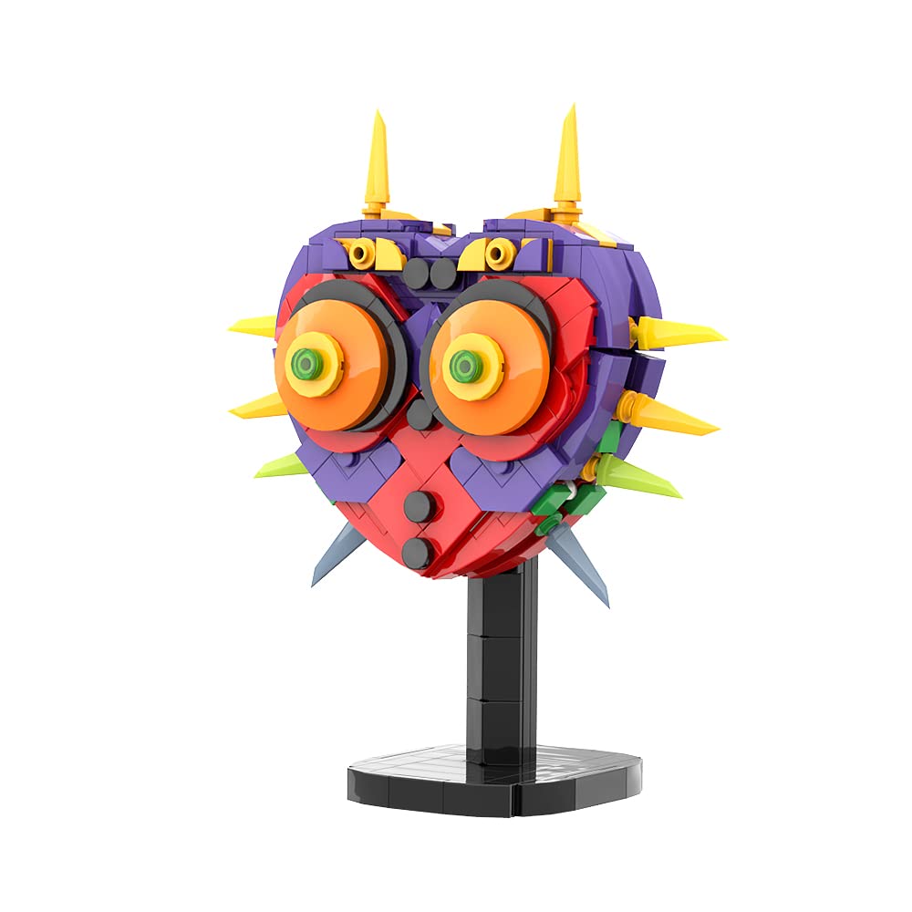 The Legend of Zelda: Majora's Mask Building Kit - 301-Piece BOTW Inspired Construction Set with Display Stand | Perfect Gift for Kids Ages 6-12 | Creative Building Toys for Home Decor, Gaming Room Display & Collector's Showcase