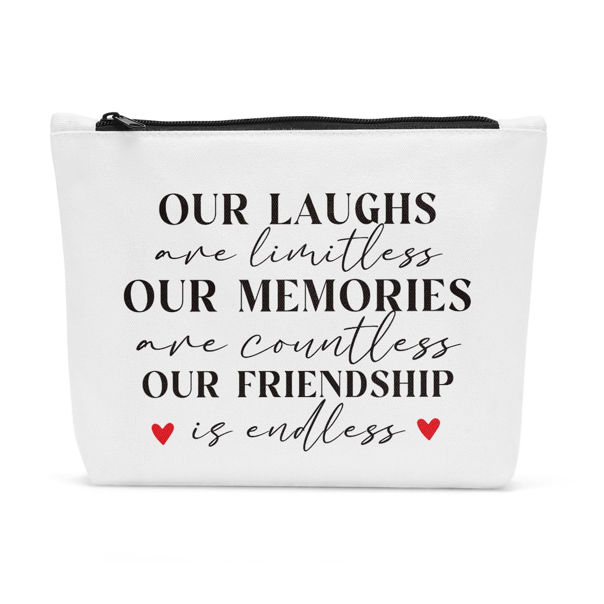 Best Friend Gifts for Women - Cute Makeup Bag for Besties, Birthday & Mother's Day Presents - Perfect Cosmetic Pouch for Travel, Gym & Everyday Use