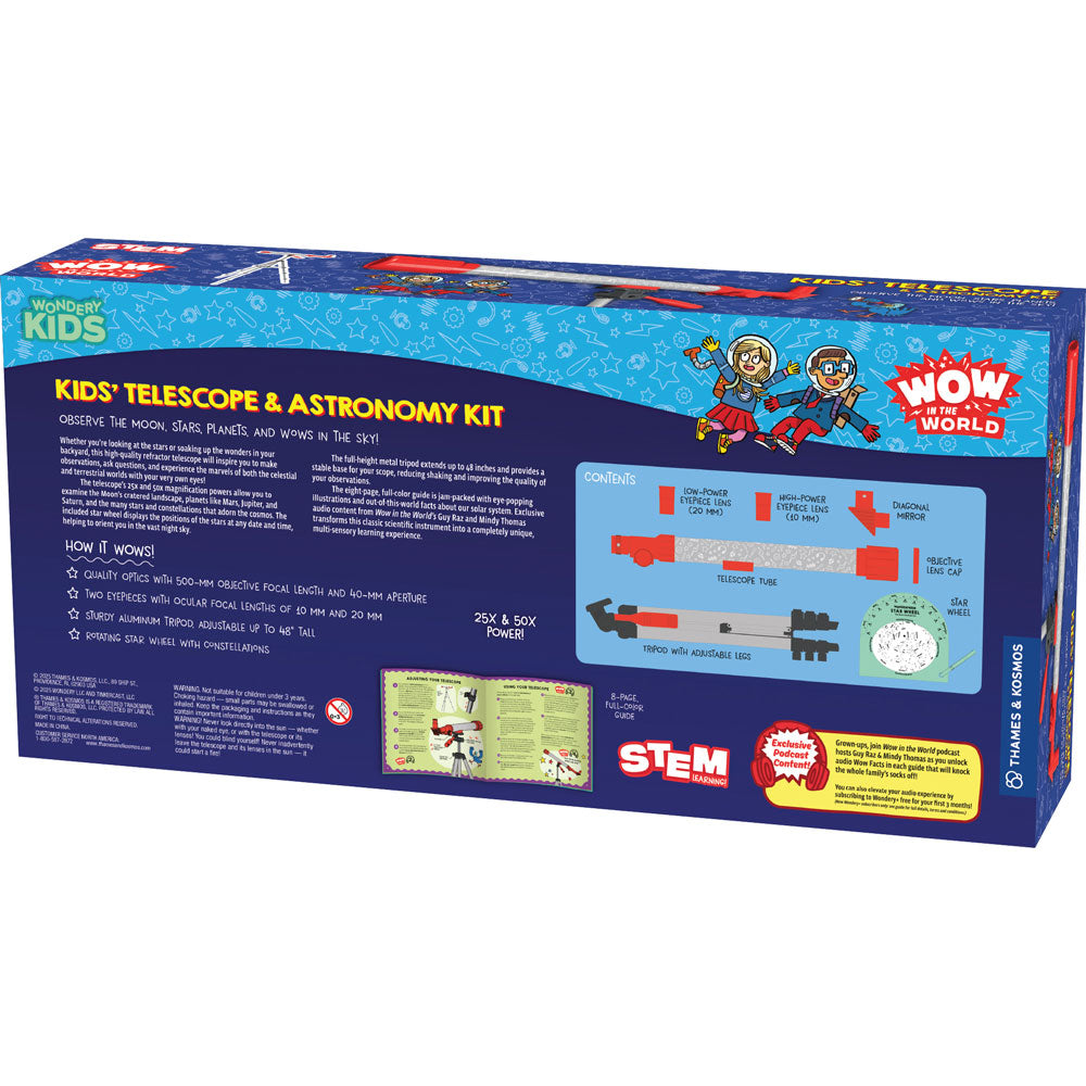 Wow in the World: Kids' Telescope & Astronomy Kit - STEM Educational Toy for Children Ages 6-12 | Perfect for Stargazing, Space Exploration & Science Learning | Coming Fall 2025