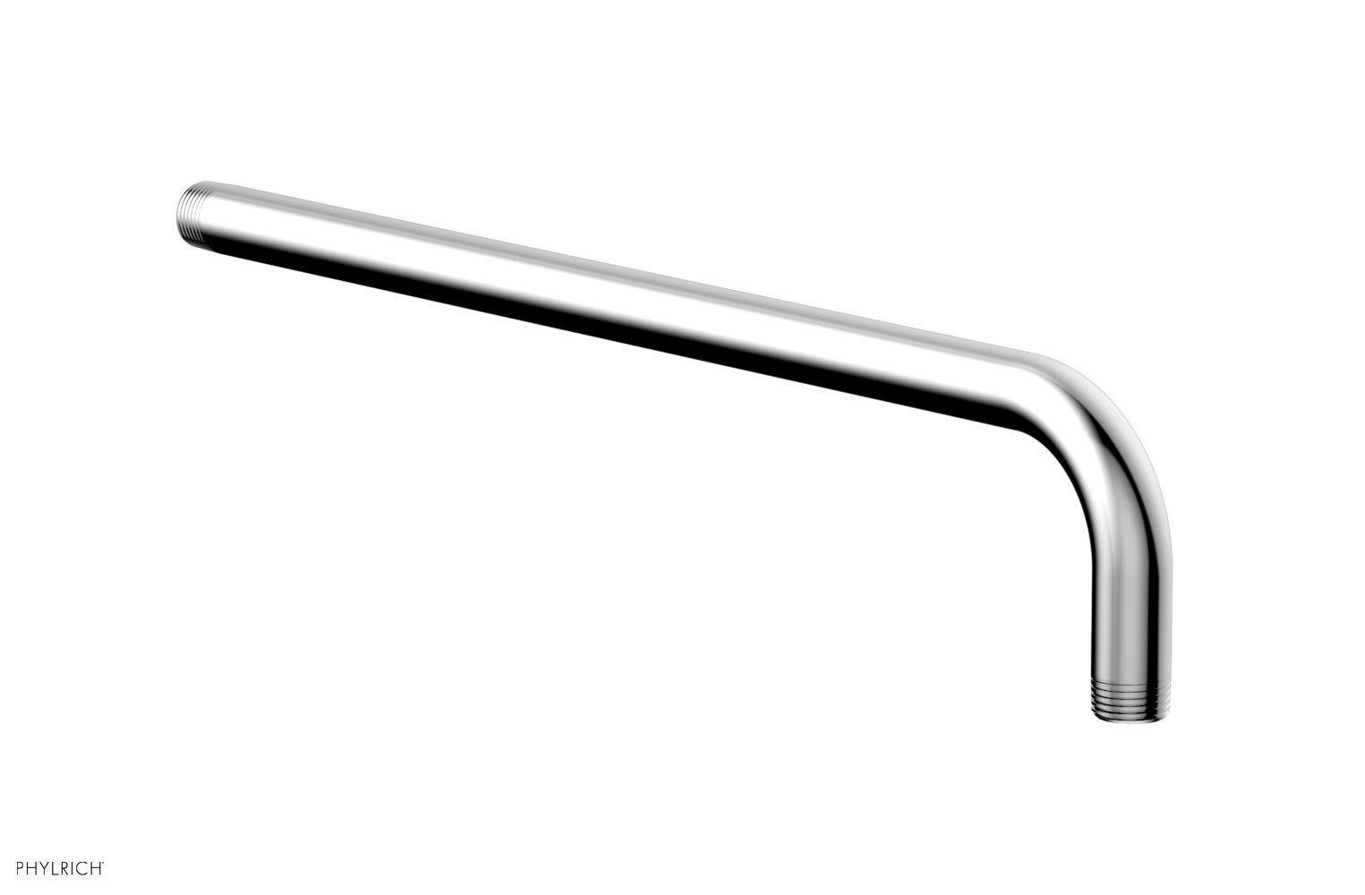 90 Degree Angle 16-Inch Shower Arm - Adjustable Chrome-Plated Brass Shower Pipe for Bathroom Renovation & Modern Shower Installation