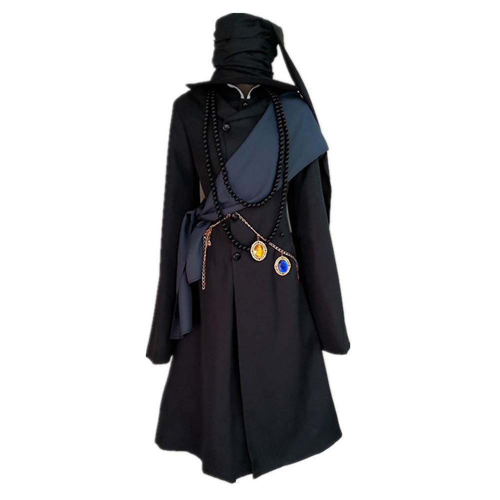 Black Butler Kuroshitsuji Undertaker Cosplay Costume Full Set with Wig, Gloves & Accessories | Anime Convention Outfit, Halloween Costume & Themed Party Cosplay | Perfect for Cosplay Events, Halloween Parties, Anime Lovers & Gothic Fashion Enthusiasts | Great for Conventions, Photoshoots & Character Reenactments