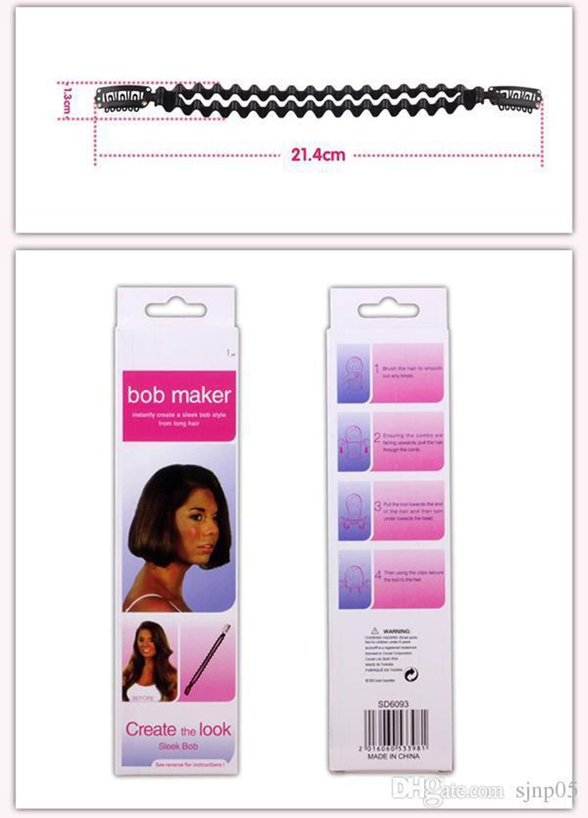 Ritzprime BOB Maker Styling Tools - Flexible Roller Twist Clip Stick for Long & Short Hair - Perfect for Curls, Waves & Updos at Home or Salon