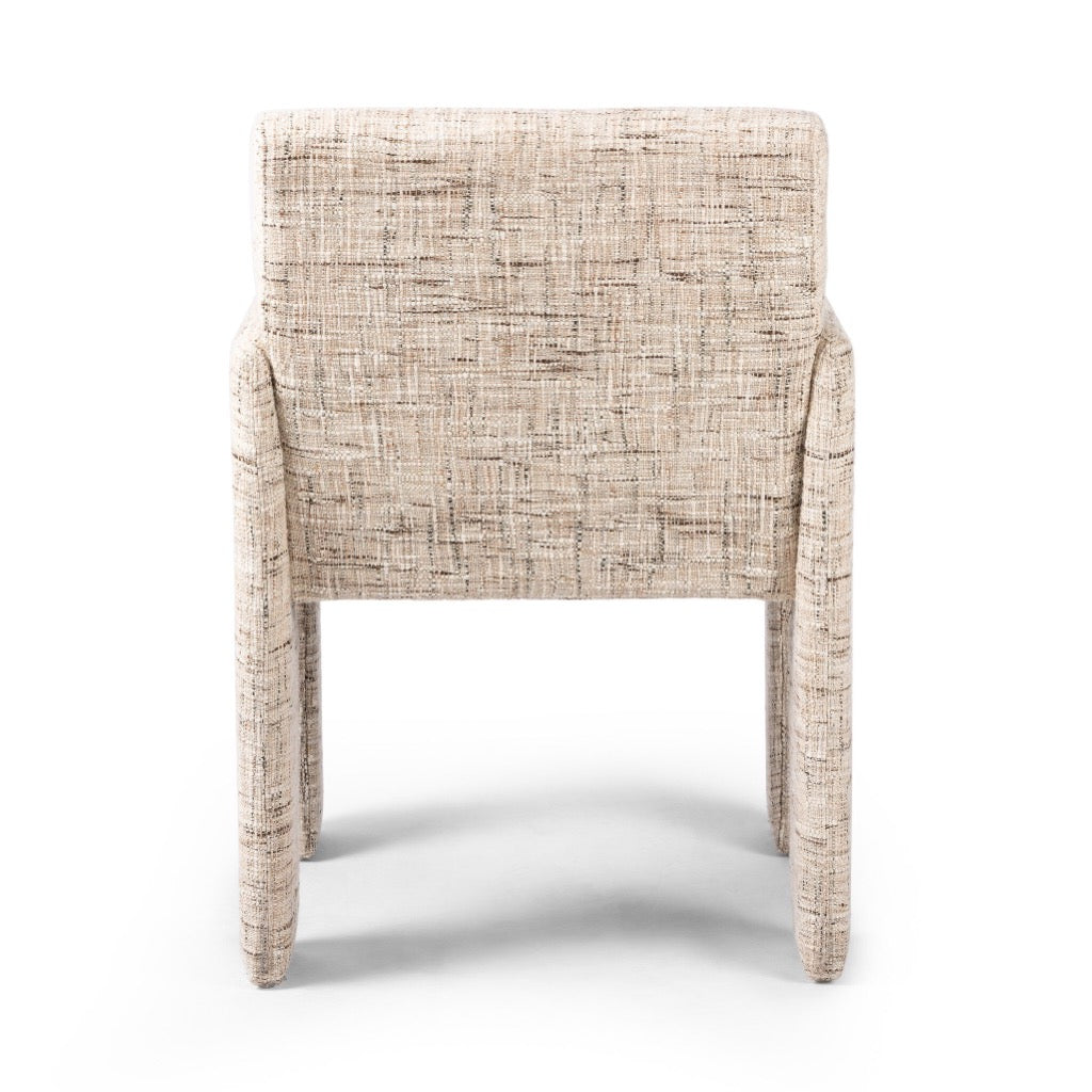 Amur Dining Armchair - Ostend Natural Wooden Chair for Kitchen, Dining Room & Home Decor - Perfect for Farmhouse, Modern & Rustic Interiors