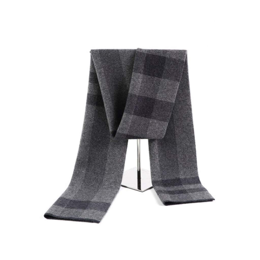 Premium Cashmere Scarf for Men - Soft Winter Fashion Scarf in Medium Gray, Gift Box Packaging - Perfect Thanksgiving Gift for Dad & Holiday Present - Office, Travel & Cold Weather Essential