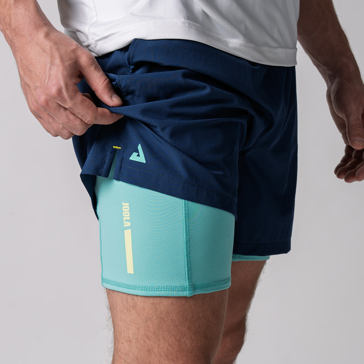 Men's Quick-Dry 2-in-1 Woven Shorts with Built-in Liner - Perfect for Running, Hiking & Outdoor Activities