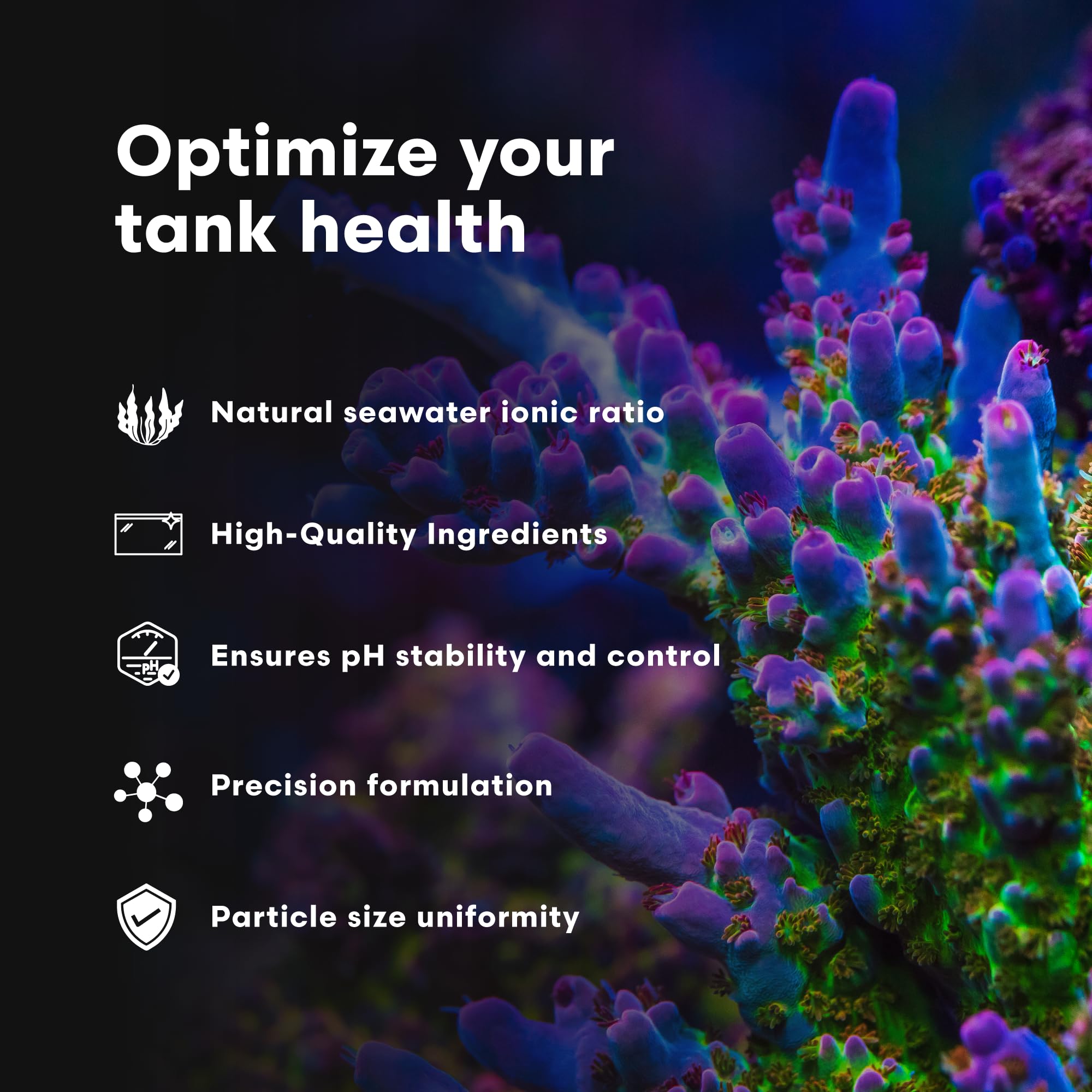 Brightwell Aquatics NeoMarine Marine Salt Blend for Reef Aquarium - Premium Fish Tank Starter Salt for Saltwater Aquariums - 150-Gallon Water Treatment for Coral Growth & Healthy Marine Life - Perfect for Reef Tanks, Fish-Only Tanks & Aquatic Habitats