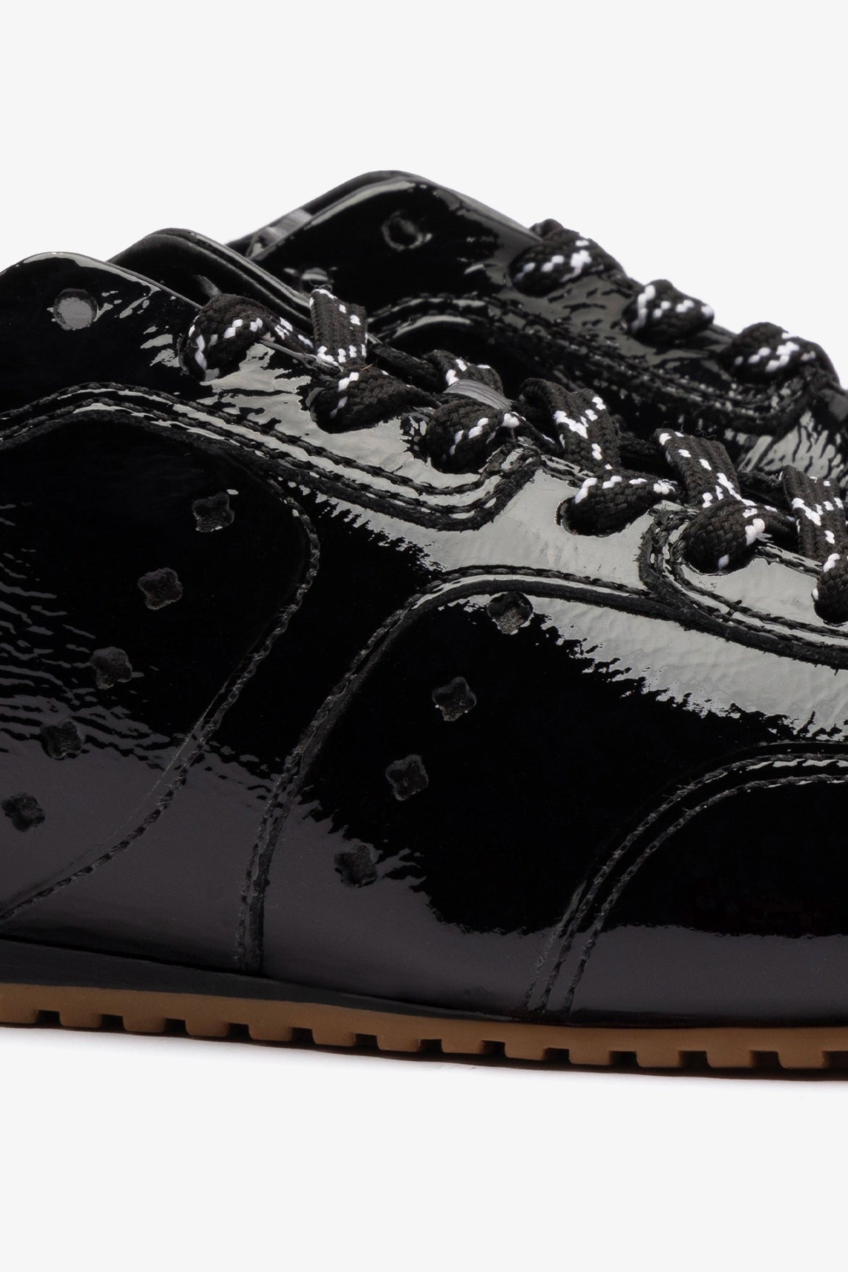 Stella Black Patent Leather Sneakers - Women's Fashion Shoes for Casual Wear, Work & Everyday Comfort