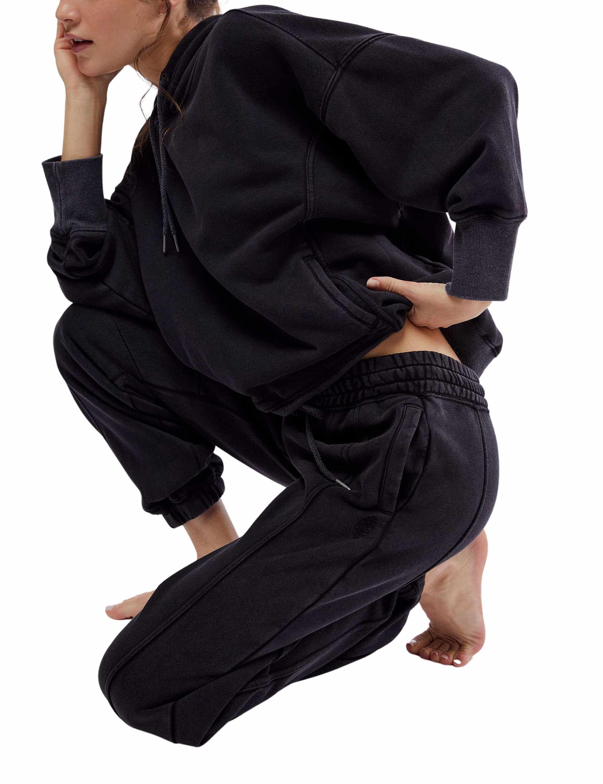 Sprint To The Finish Running Pants for Men & Women - Black - Lightweight Performance Workout Joggers for Gym, Yoga, and Marathon Training