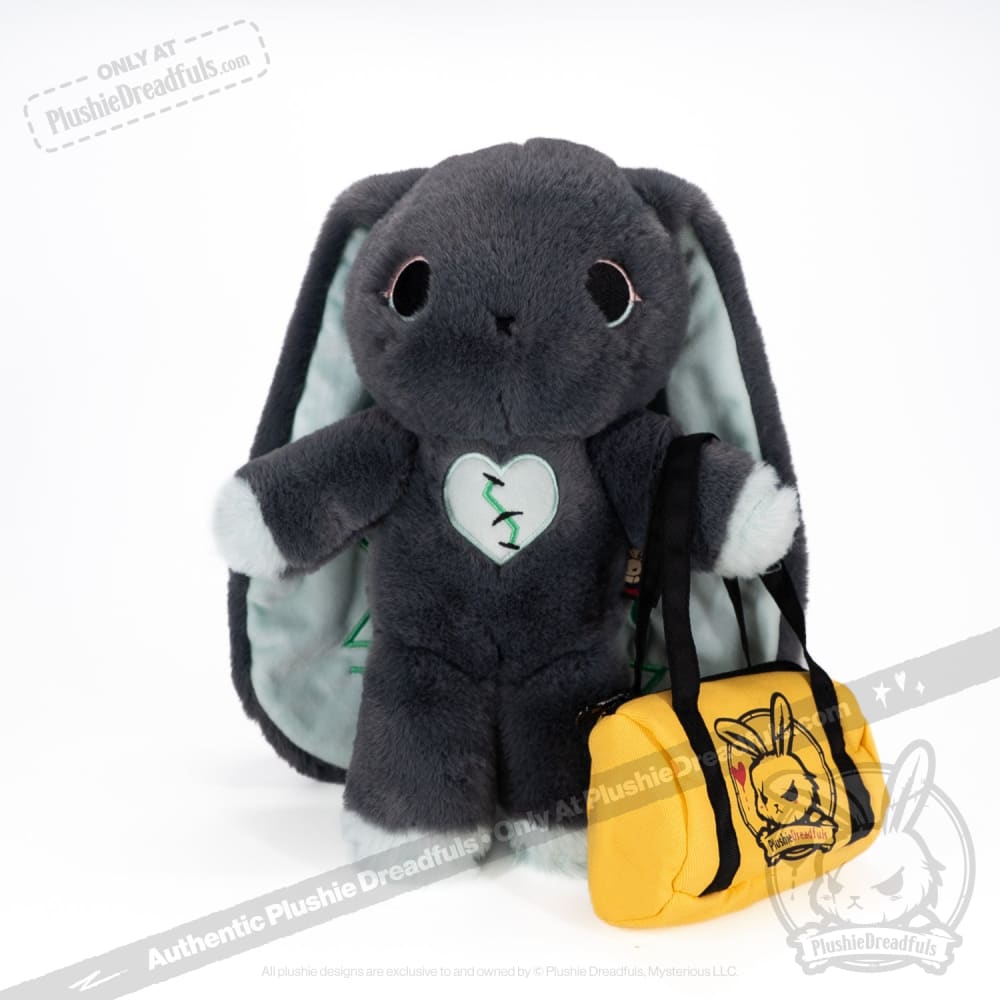 Plushie Dreadfuls Trust Issues Bunny Grey Edition - Soft Stuffed Animal Toy for Anxiety Relief & Emotional Support | Perfect for Therapy, Gifts, and Home Decor