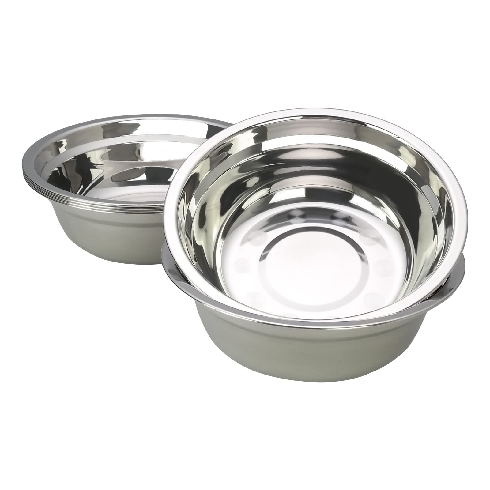 6-Pack Stainless Steel Mixing Bowls for Salad, Cooking & Baking – Durable Serving Bowls for Kitchen Prep, Meal Mixing & Food Presentation