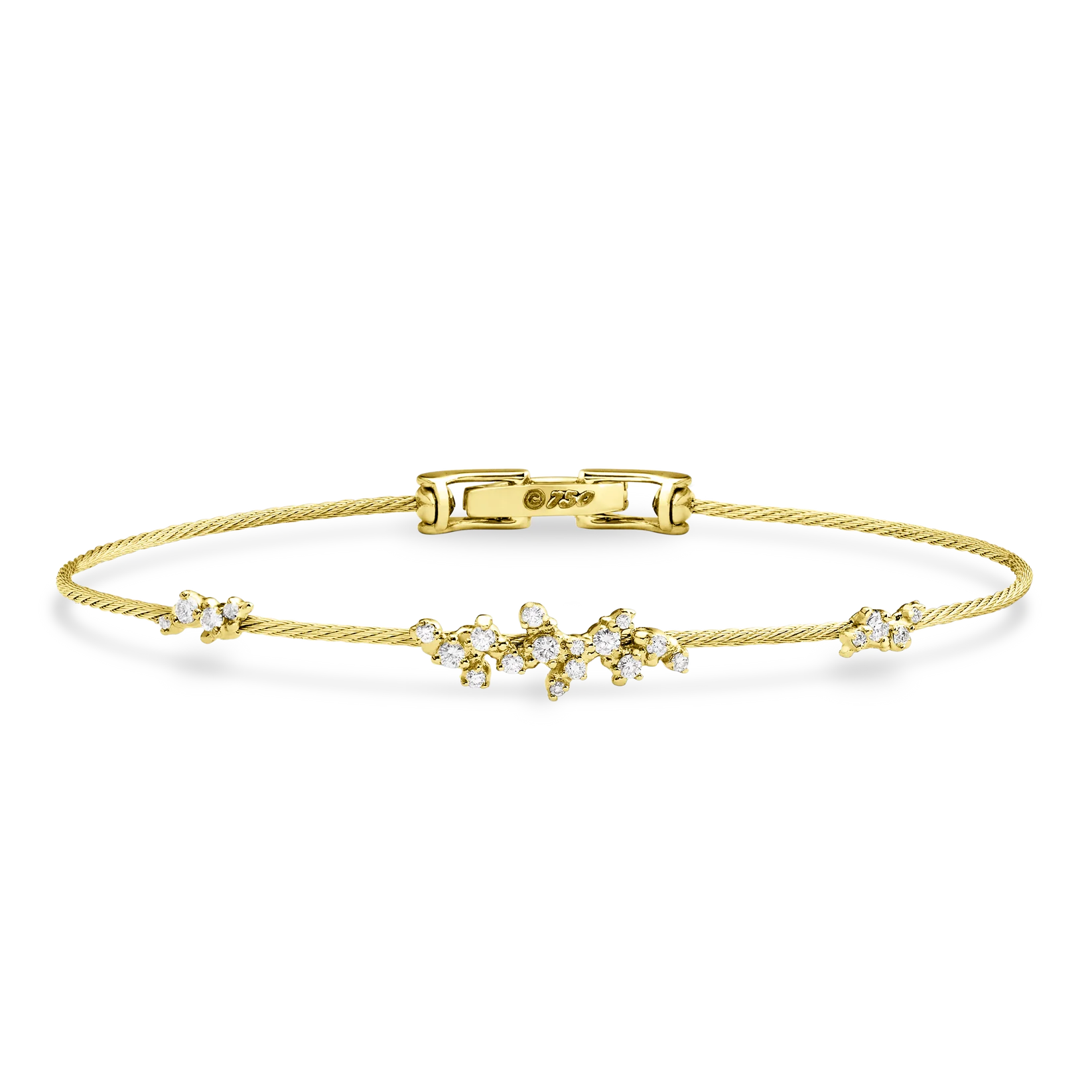 Paul Morelli Confetti Single Wire Diamond Bracelet - Elegant 14K Gold Stackable Bracelet for Women, Perfect for Weddings, Anniversaries & Everyday Luxury