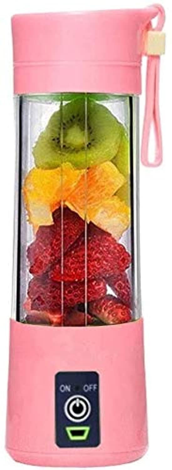 Portable Blender for Smoothies - USB Rechargeable Personal Blender with Travel Cup - Mini Fruit Mixer & Juicer for Home, Office, Gym - Perfect for Protein Shakes & Healthy Drinks (Pink)