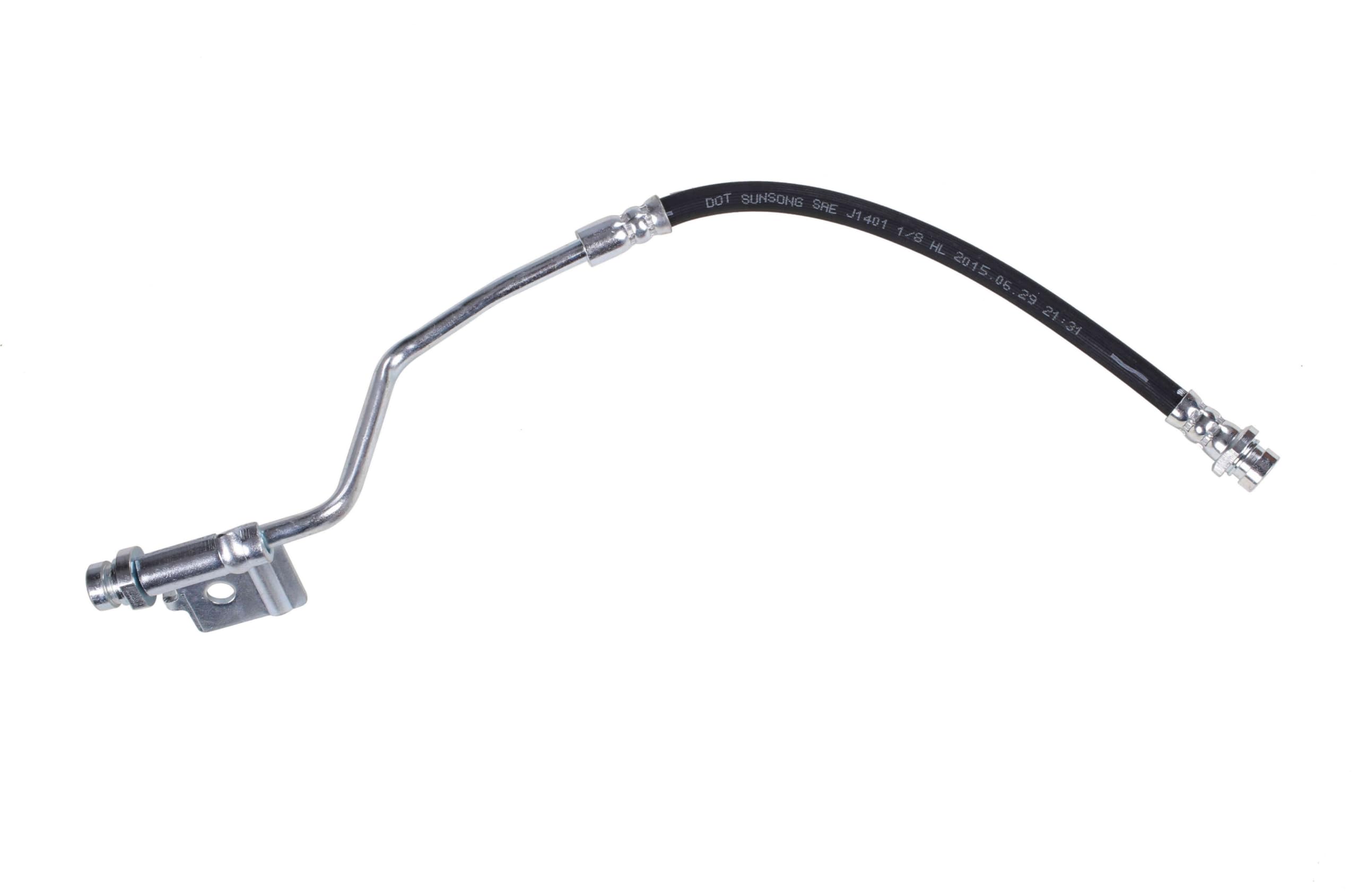 Sunsong 2206224 Brake Hydraulic Hose - High Performance Replacement for Cars & Trucks - Durable Rubber Construction for Smooth Braking - Ideal for Daily Commute & Off-Road Adventures
