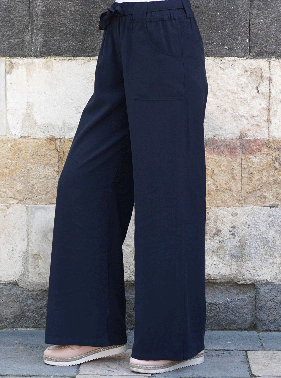Detachable Belt Pocketed Trousers for Men - Stretchable Comfort Pants with Side Pockets - Perfect for Work, Travel & Outdoor Activities