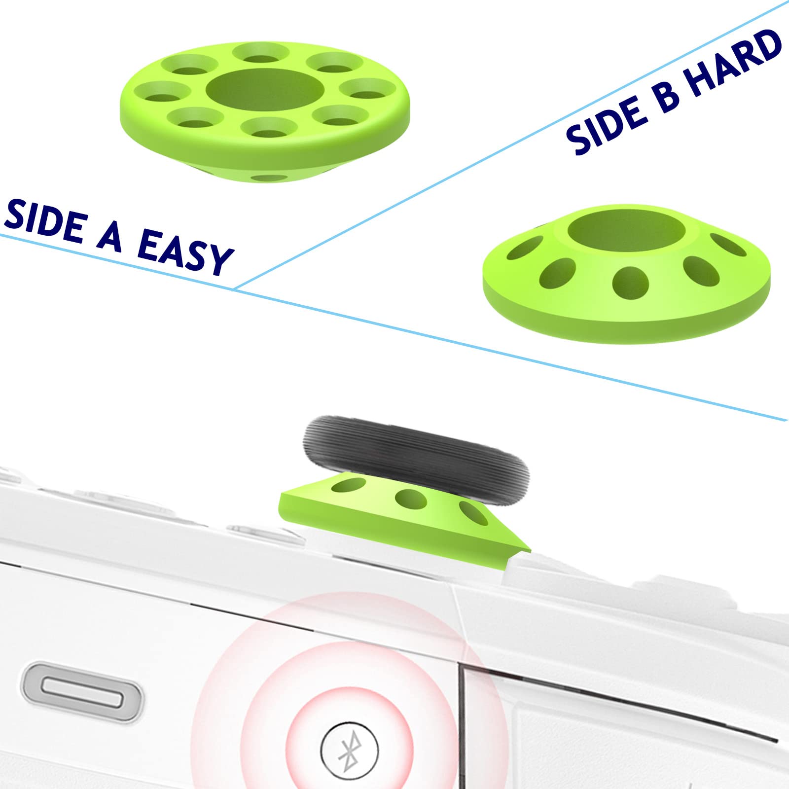 Precision Aim Assist Control Rings for PS4, PS5, Xbox One, Xbox Series X, Switch Pro & Razer Wolverine V2 - 9pcs (3 Colors) - Improve Gaming Accuracy for FPS, Sports & Action Games