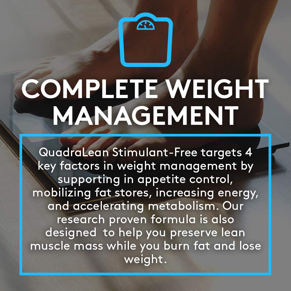 RSP Nutrition QuadraLean - Stimulant-Free Weight Management Supplement with CLA, L-Carnitine & Green Tea Extract - Metabolism Booster, Energy & Appetite Support - 50 Servings (Packaging May Vary) - Perfect for Fitness Enthusiasts & Healthy Lifestyle