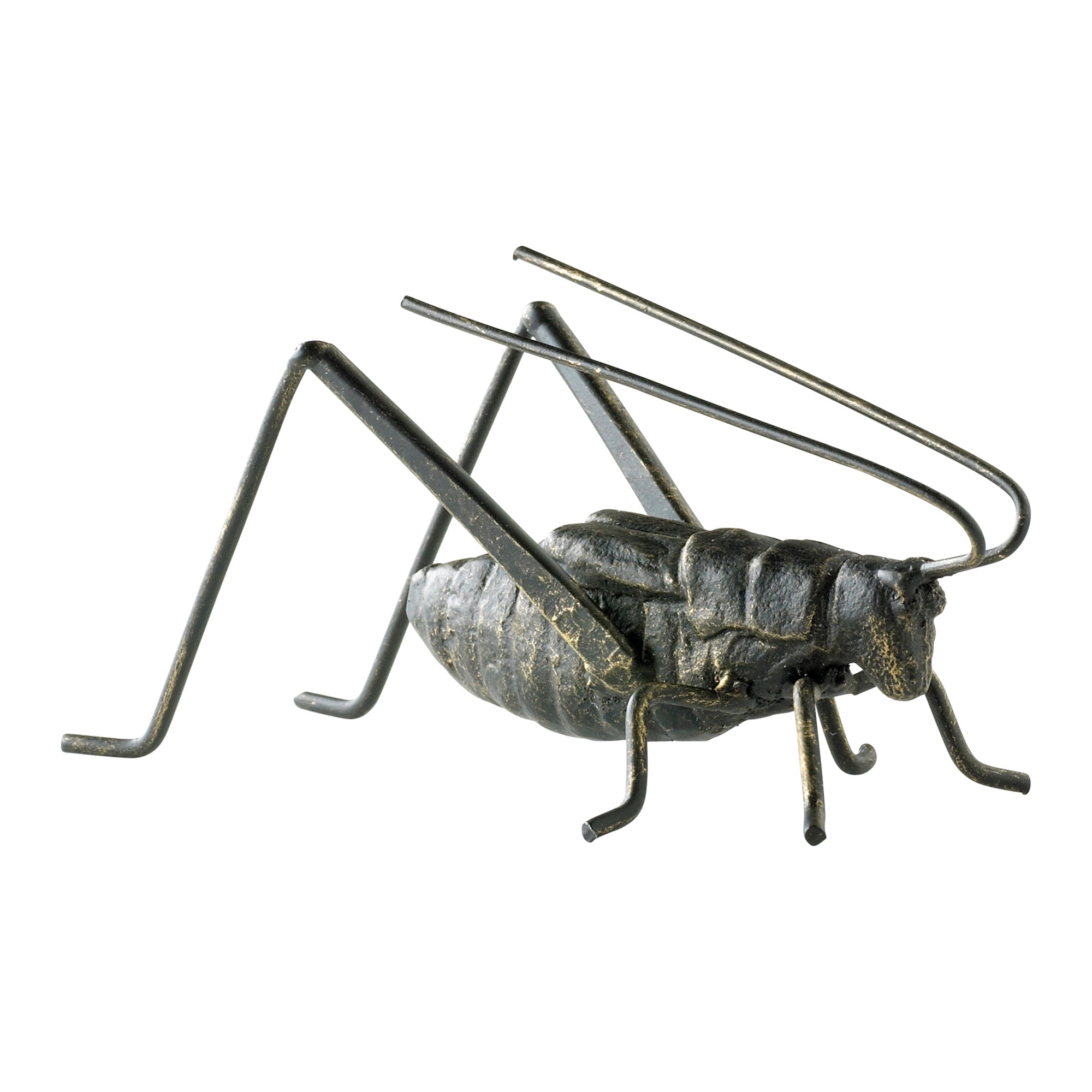 Cyan Design 04351 Cricket Sculpture in Raw Steel - Modern Home Decor for Living Room, Office & Garden