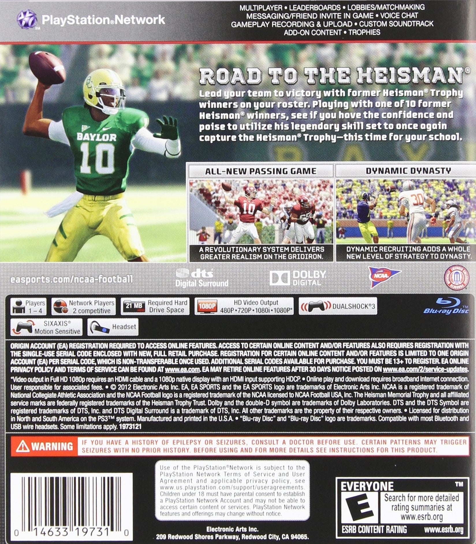 NCAA Football 13 Video Game - Authentic College Football Experience for PS3 & Xbox 360 | Perfect for Sports Fans & Gaming Enthusiasts | Play at Home or Game Nights with Friends