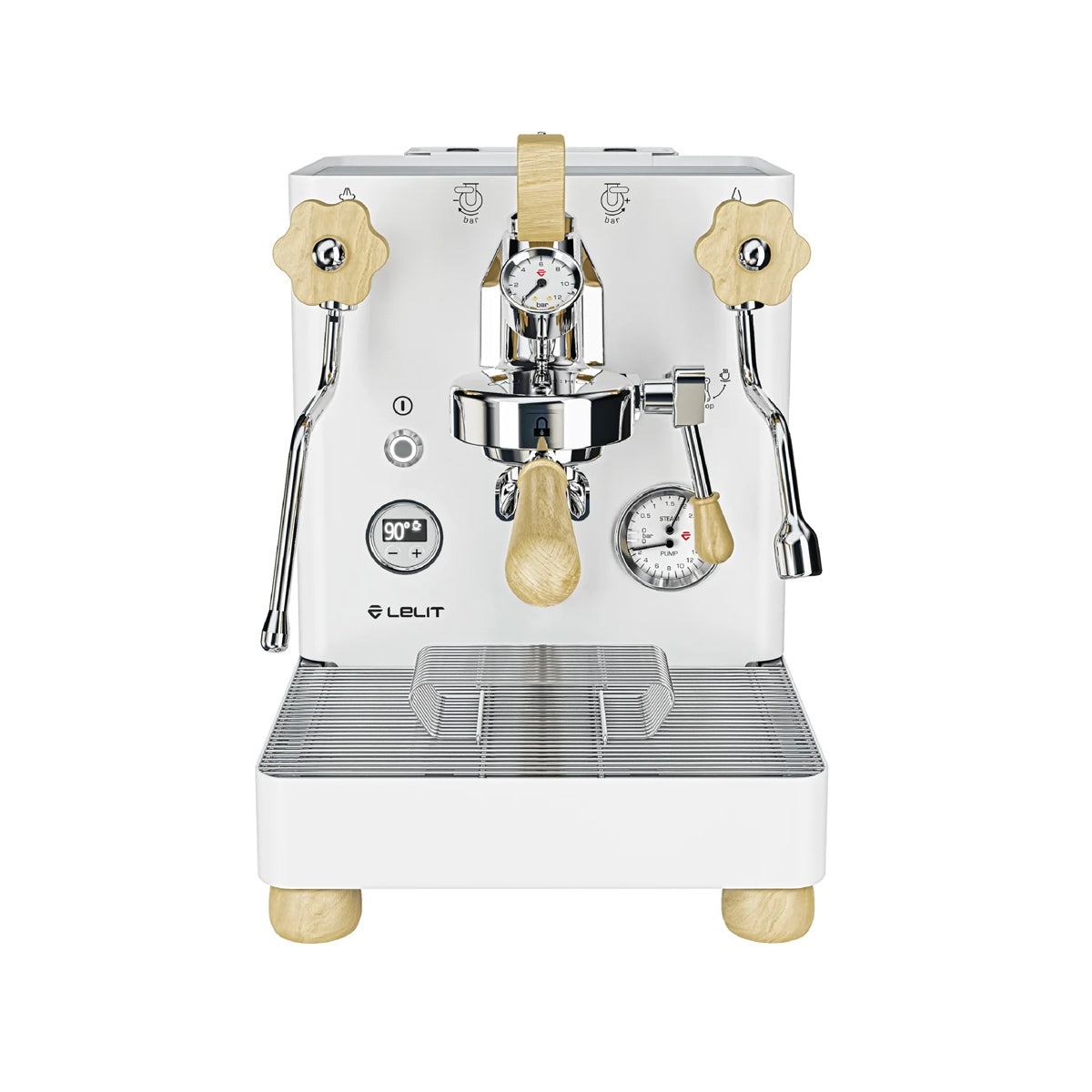 Lelit Bianca V3 Professional Espresso Machine - White (LEPL162TCW) | High-End Home & Cafe Coffee Maker for Barista-Quality Drinks | Perfect for Espresso, Latte, Cappuccino & Americano Lovers