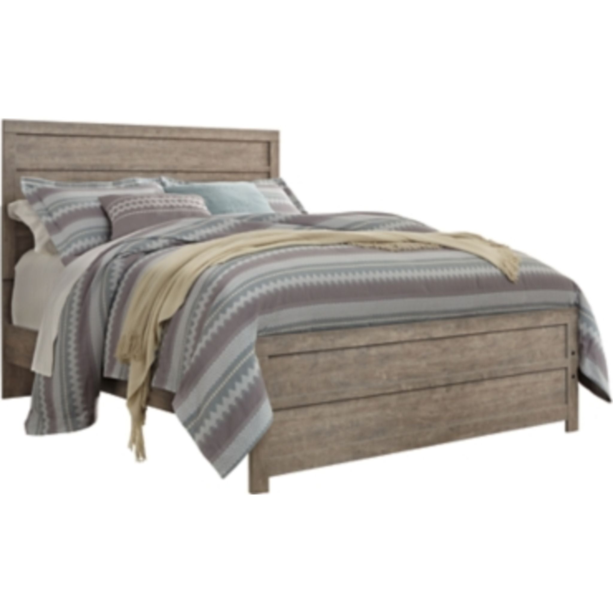 Culverbach 5-Piece Queen Size Bedroom Set in Gray - Modern Bed Frame, Nightstand & Dresser for Cozy Master Bedroom Decor