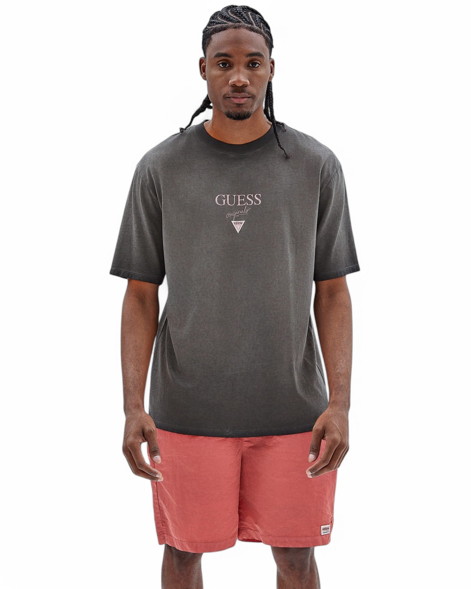 GUESS Originals Baker Logo Tee - Vintage Graphic T-Shirt for Men & Women | Casual Streetwear Fashion | Perfect for Everyday Wear, Outings & Street Style