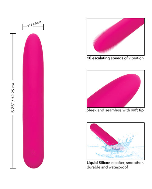 Bliss Liquid Silicone Rechargeable Vibrator - Waterproof Adult Toy for Women, Couples & Solo Play - Pink Sensual Massager for Bedroom & Travel Use