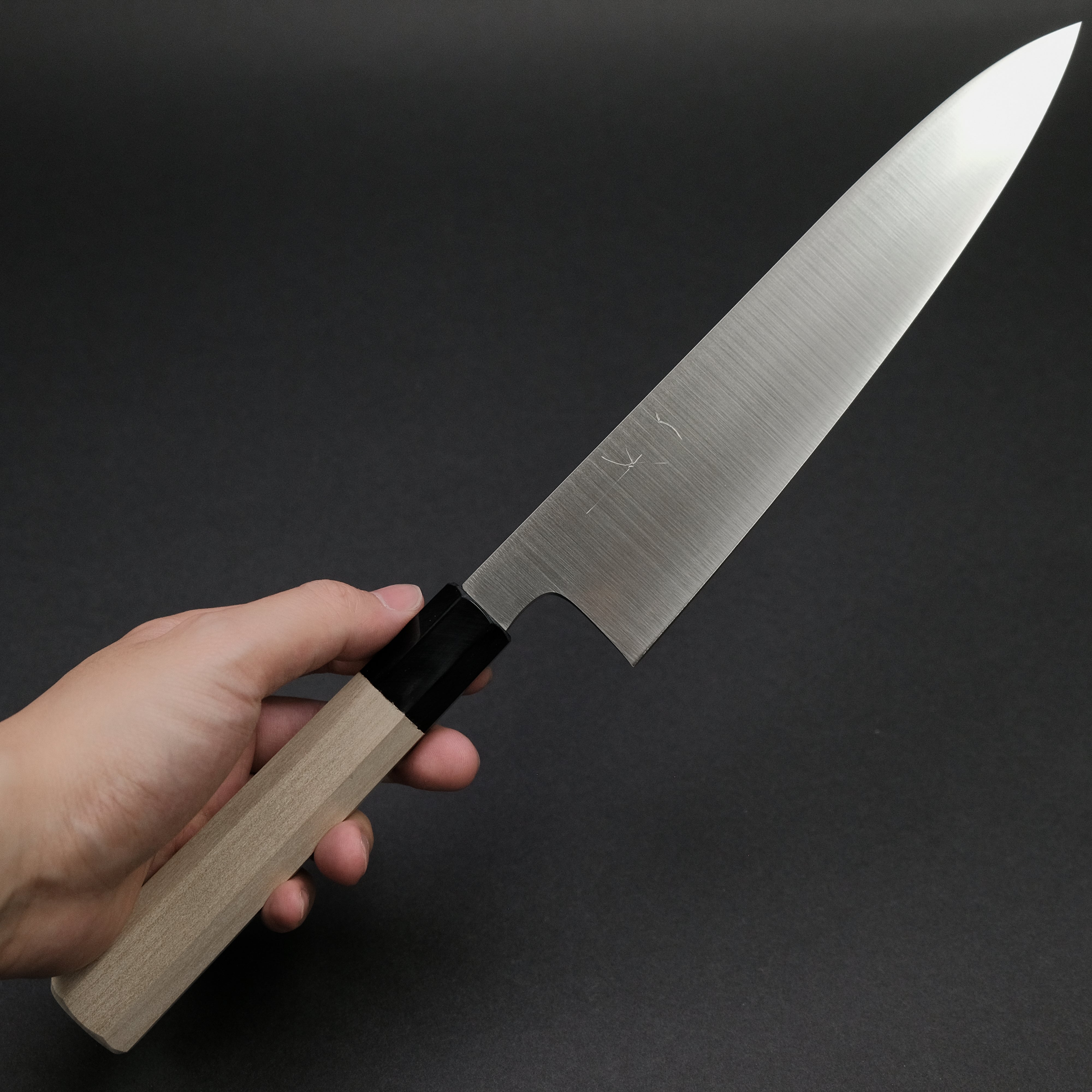 Hitohira SKR 210mm Stainless Steel Gyuto Japanese Chef Knife with Ho Wood Handle - Perfect for Sushi, Meat Slicing & Professional Kitchen Use