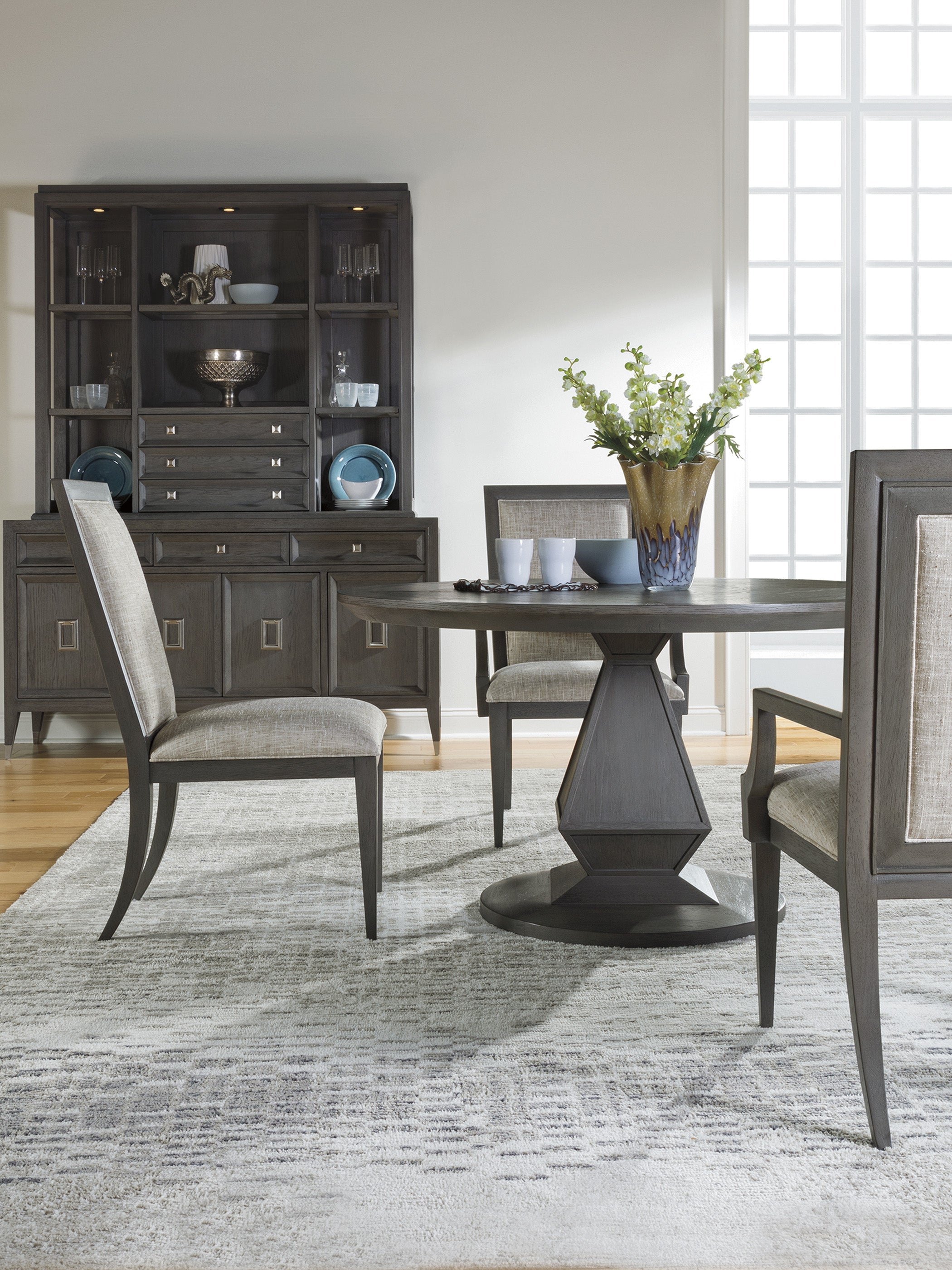Appellation Upholstered Arm Chair in Gray - Comfortable Living Room Accent Chair for Home Office & Lounge
