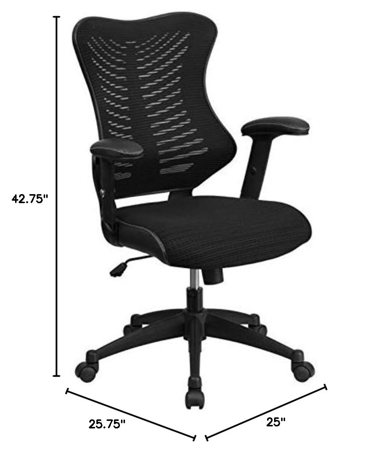 UrbanPro High Back Mesh Office Chair - Ergonomic Black Computer Desk Chair for Home & Office Workspaces | Perfect for Long Hours of Sitting, Gaming & Remote Work