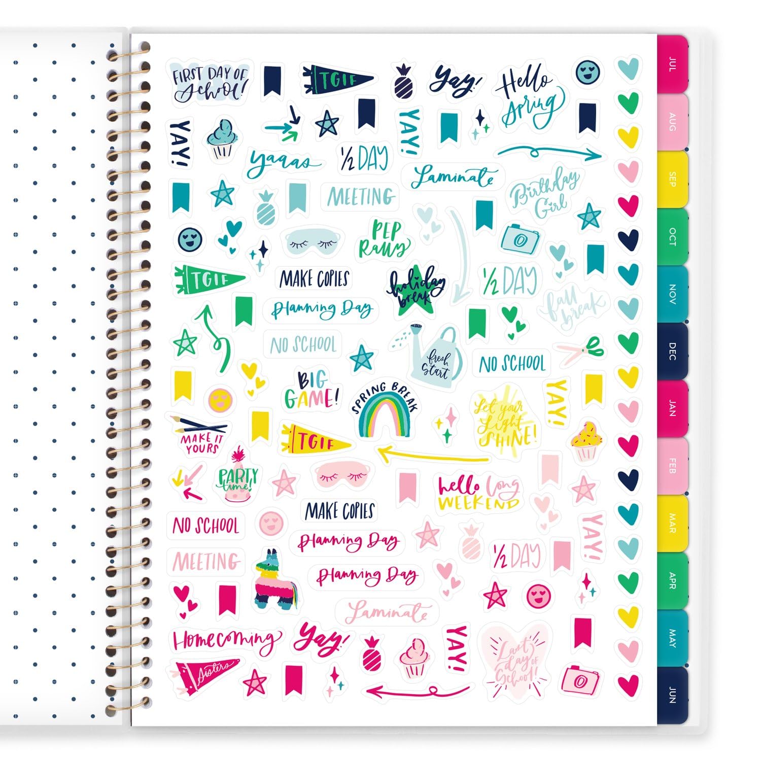 AT-A-GLANCE 2024-2025 Academic Planner - Weekly & Monthly Teacher Organizer by Emily Ley, 8.5
