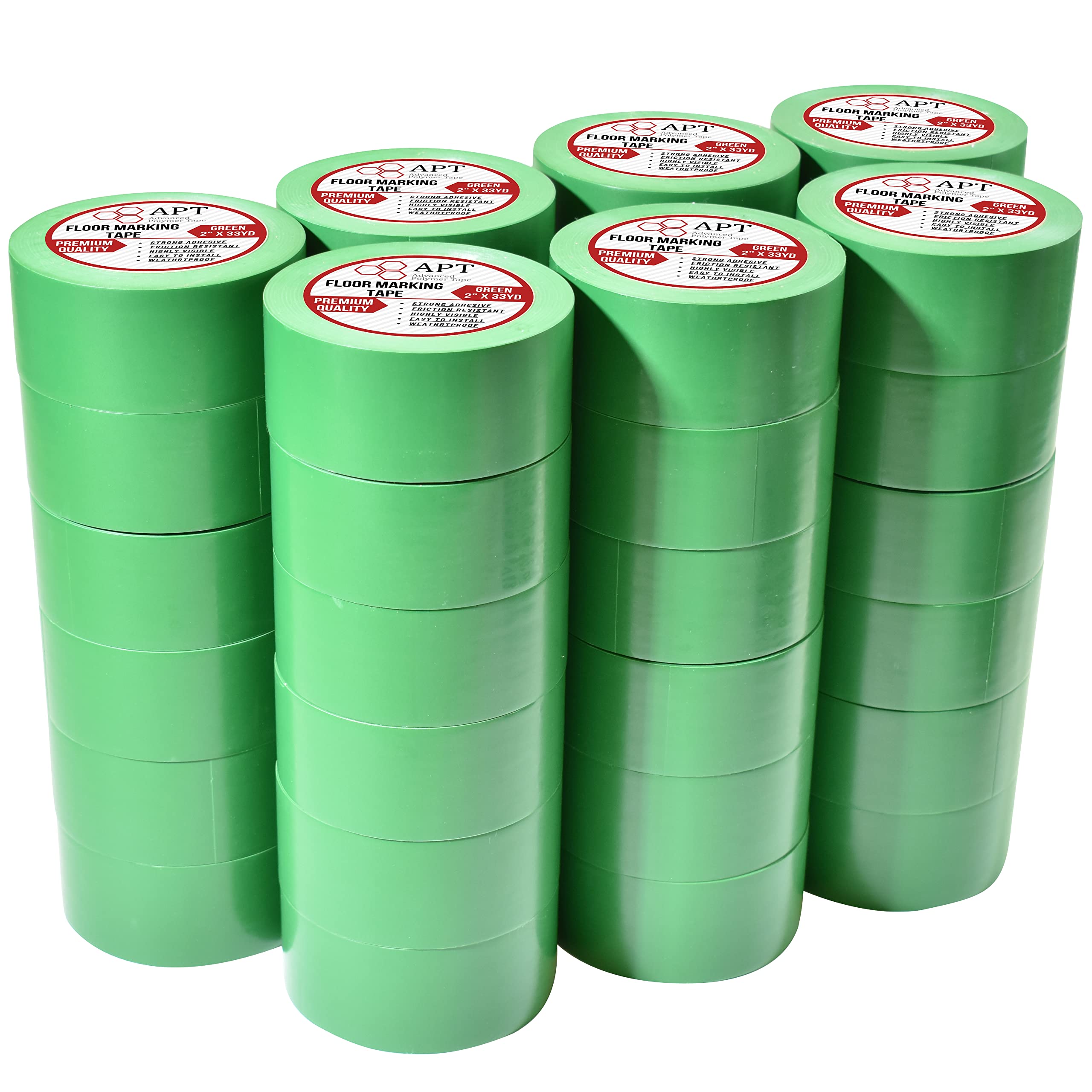 APT Premium Multi-Color Safety Marking Tape - 6 Mil Thick, 2