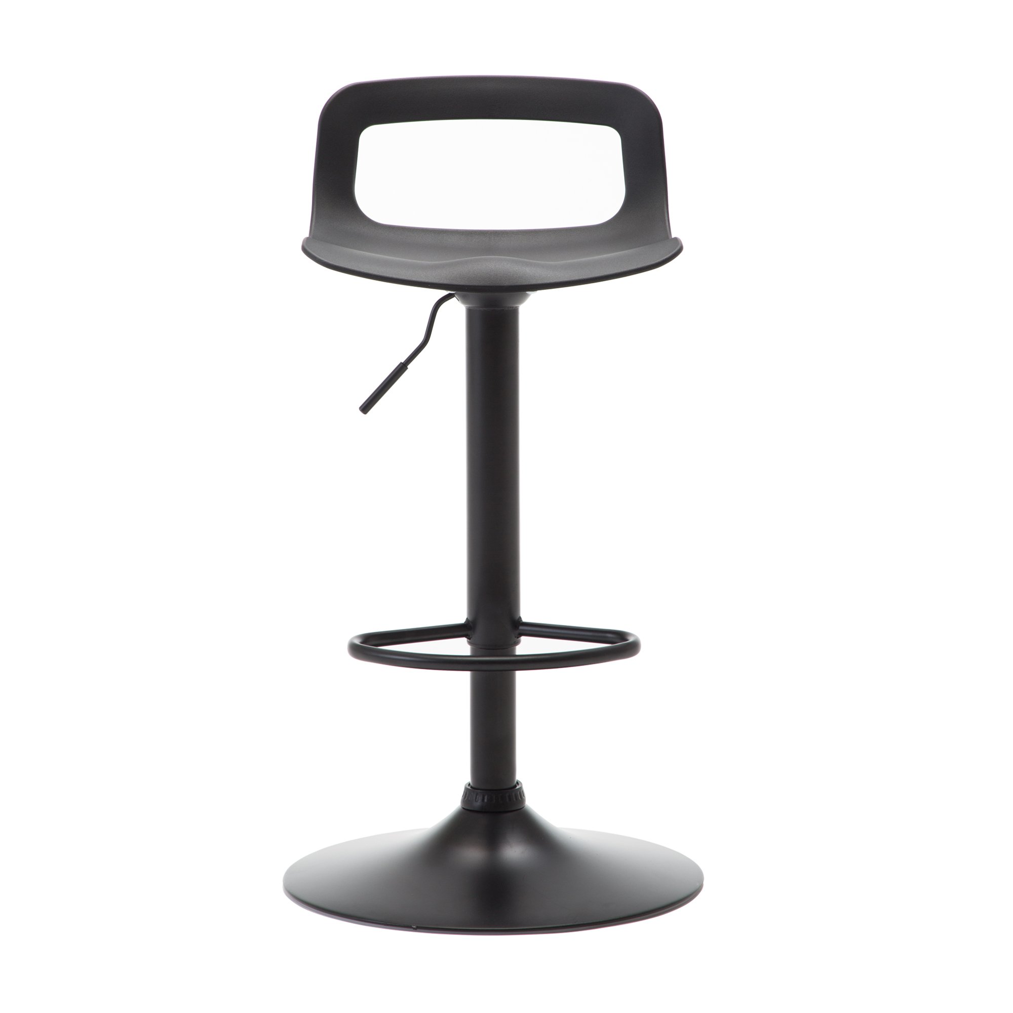 NOBPEINT Adjustable Swivel Bar Stool Set of 4 - Modern Chrome & Black Counter Height Stools with Air Lift Technology - Perfect for Kitchen Islands, Home Bars & Dining Counter Seating
